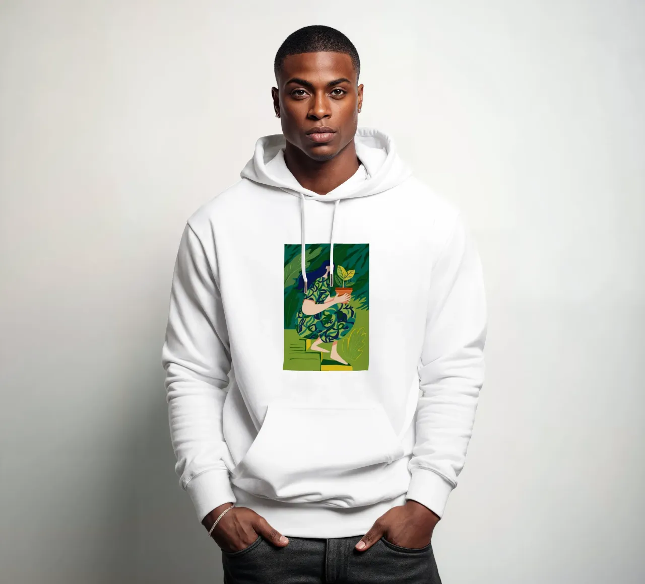 Passeggiata in offerta Verdant felpa con cappuccio da Giant Foxs