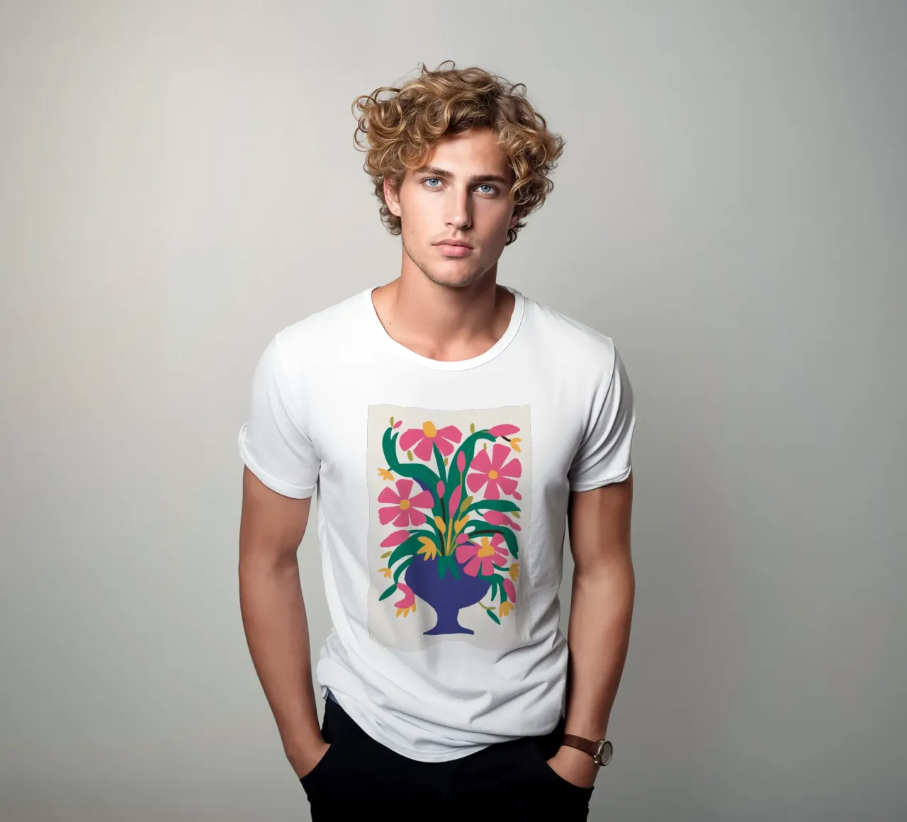 Fuchsia Bloom Burst t-shirt by Monuments Fire