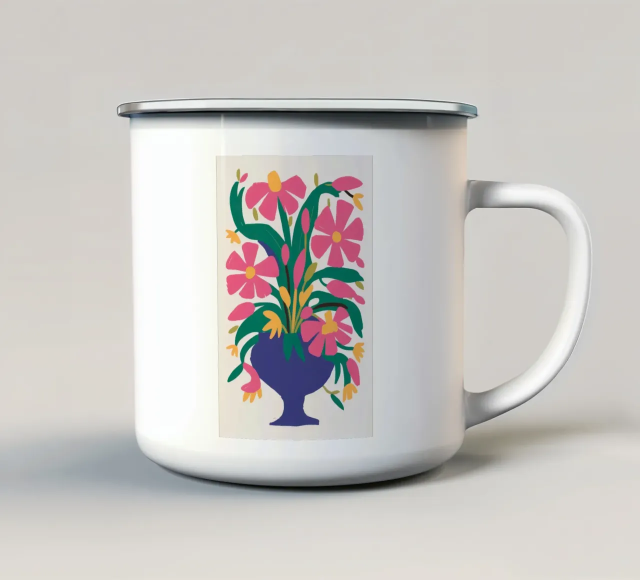 Fuchsia bloei burst emaille mok van Monuments Fire