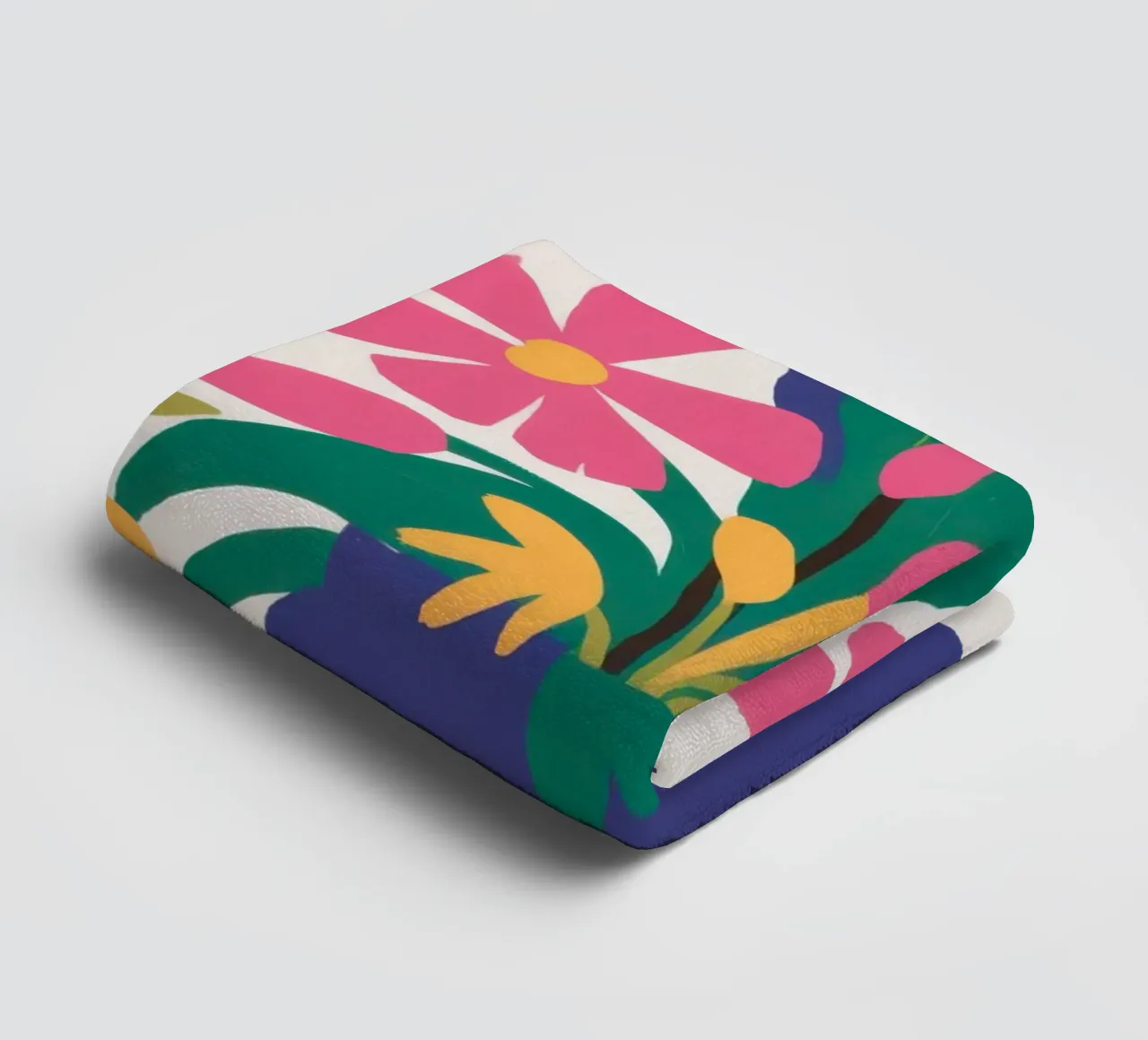 Fuchsia Bloom Burst towel by Monuments Fire
