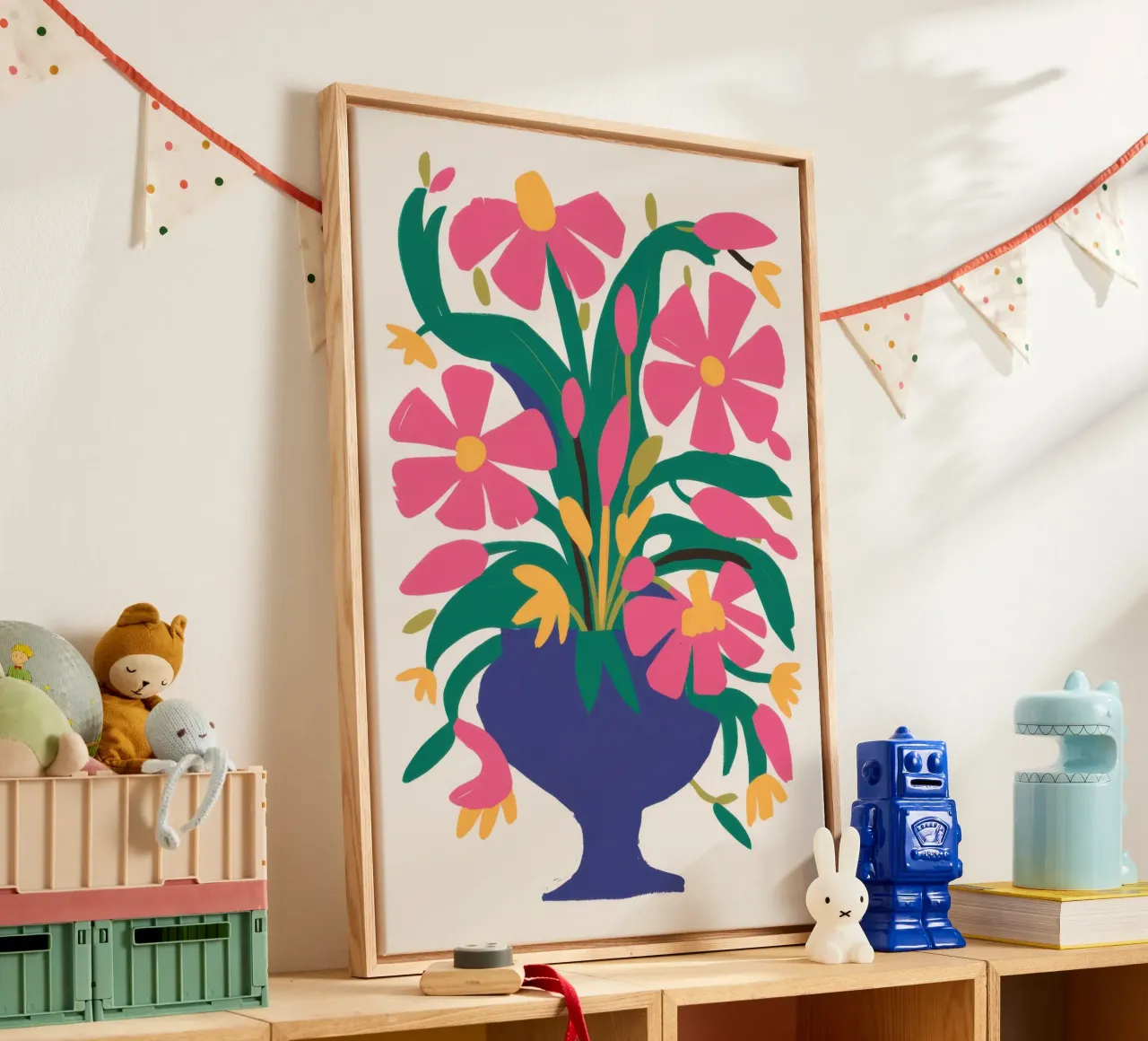 Fuchsia Bloom Burst toile de Monuments Fire