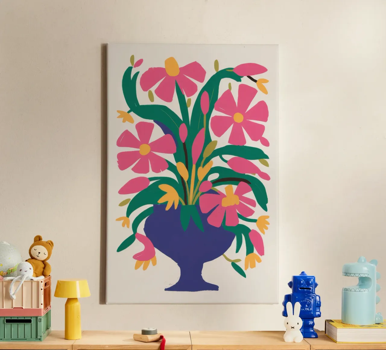 Fuchsia Bloom Burst toile de Monuments Fire