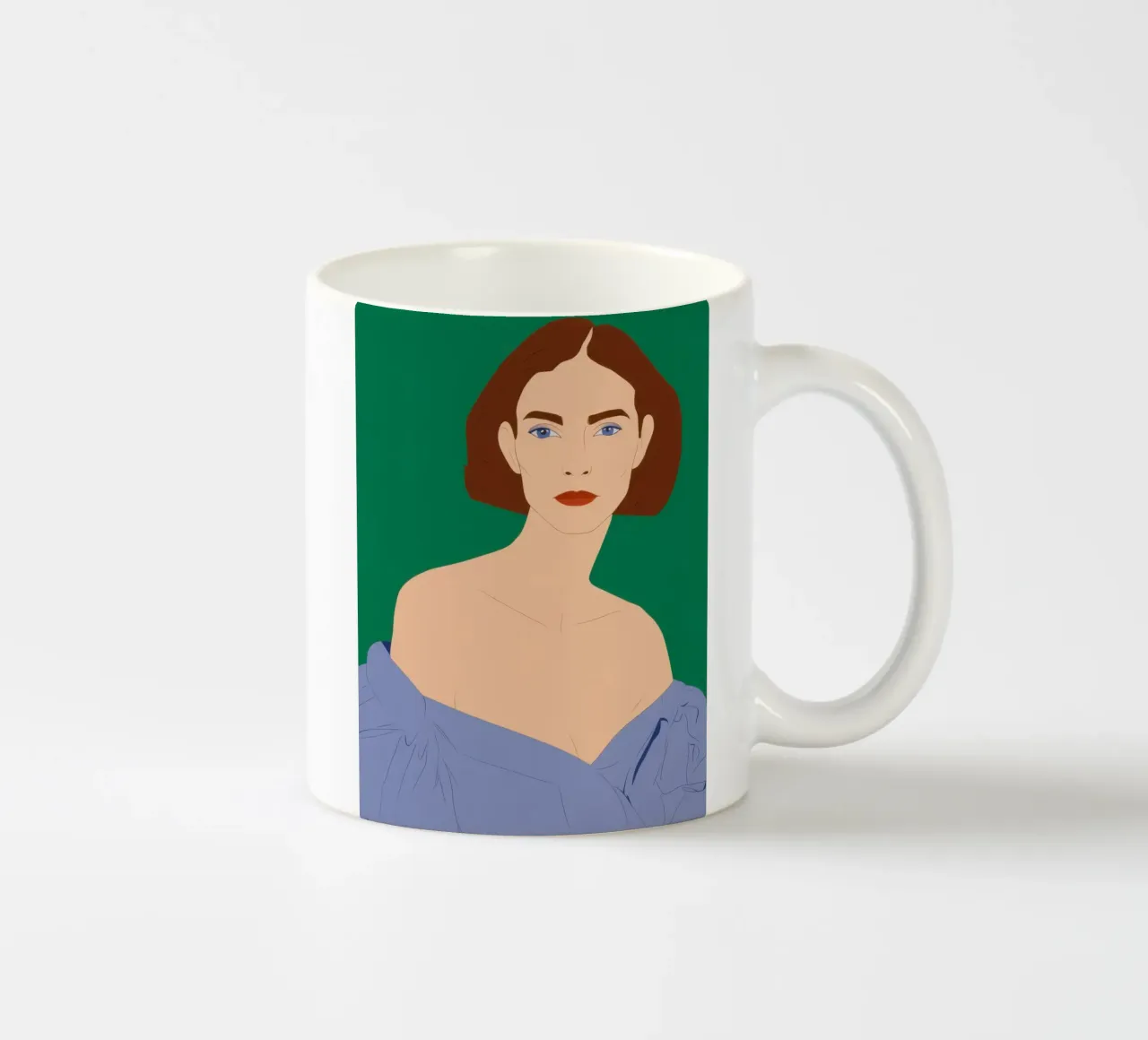 Emerald Gaze Poise ceramic mug by Rain Balance