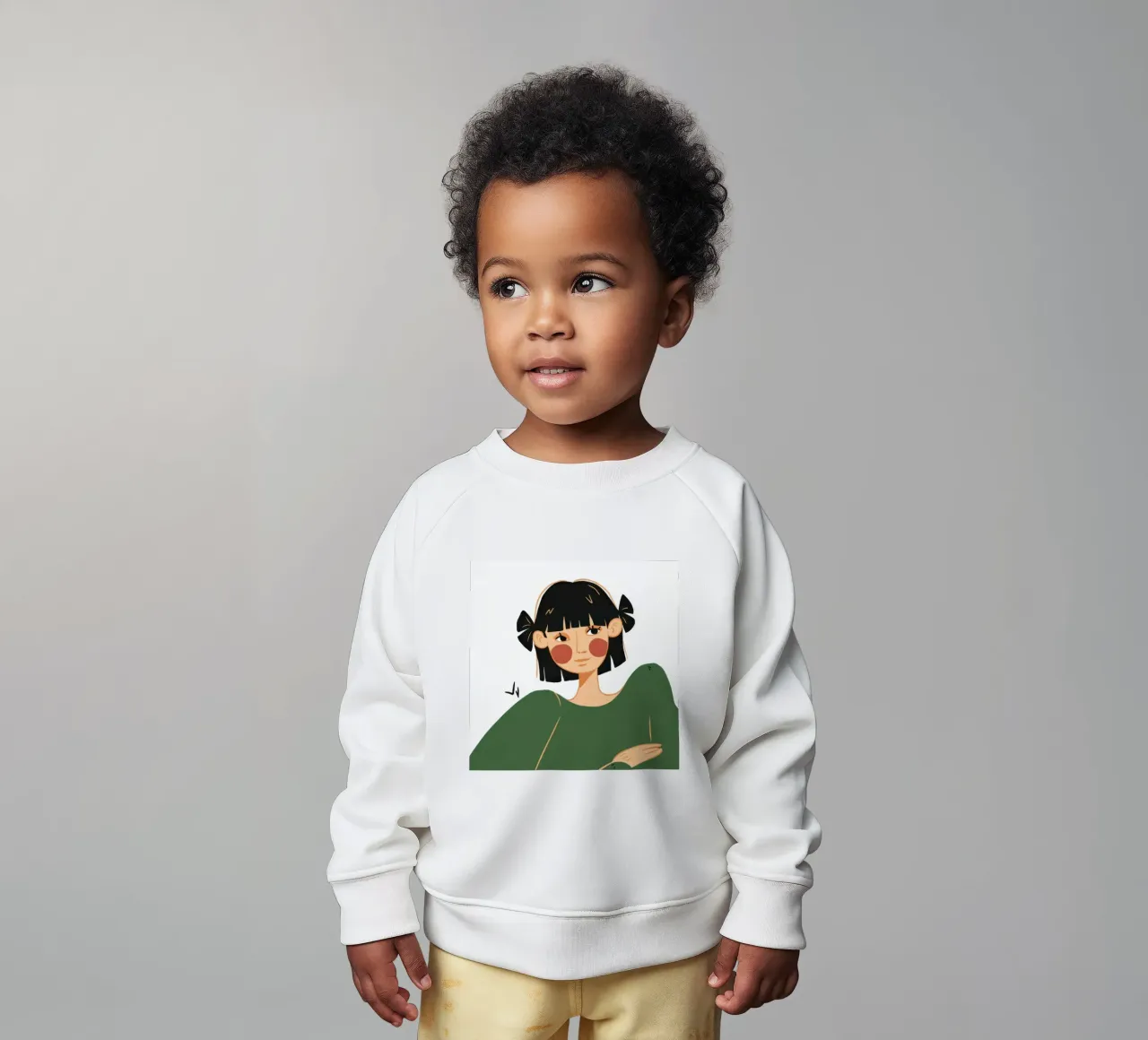Grafik Bob Gaze Baby Sweatshirt von Giant Foxs