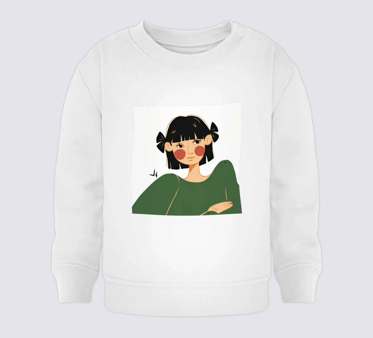 Grafik Bob Gaze Baby Sweatshirt von Giant Foxs