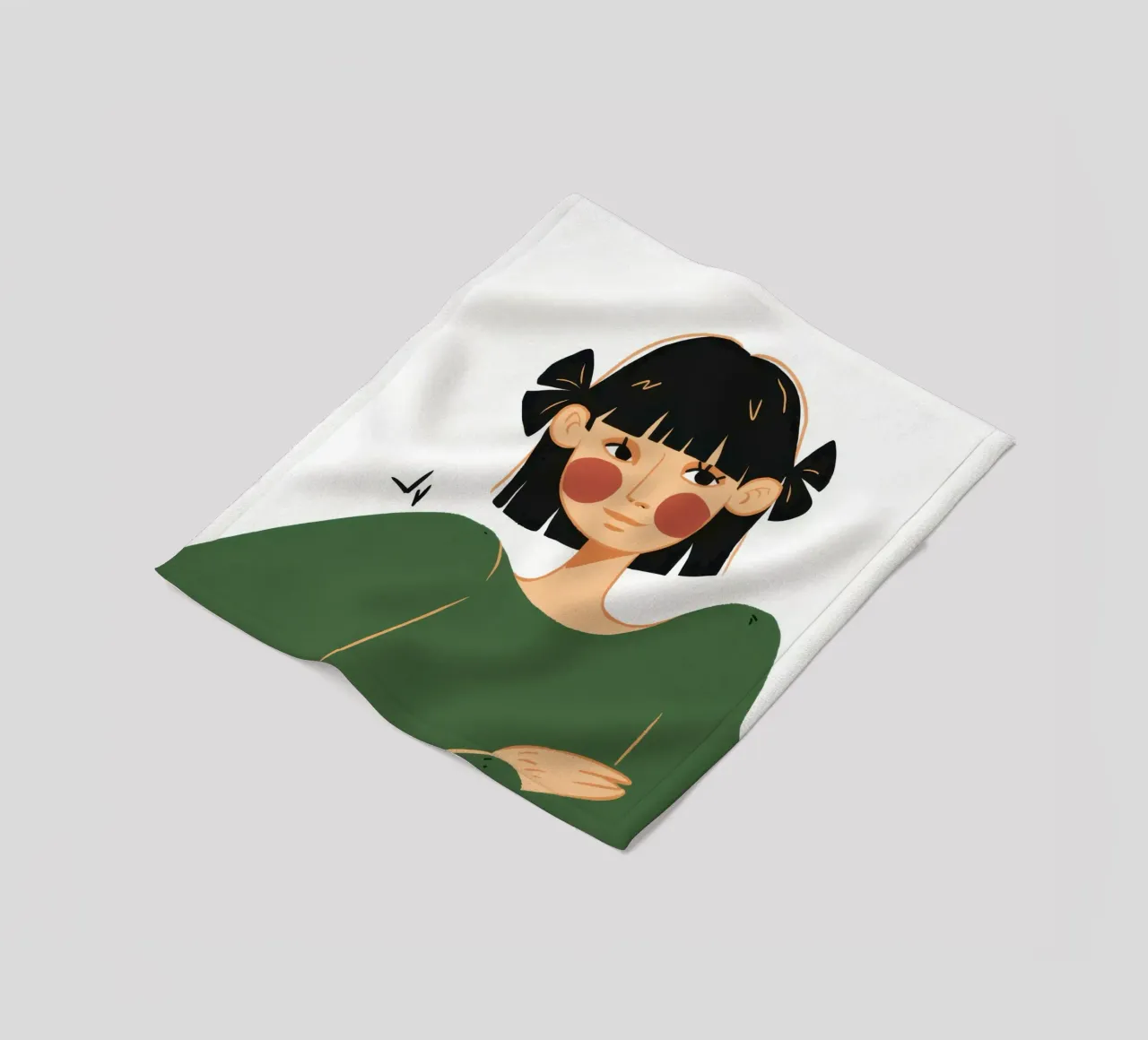 Grafico Bob Gaze coperta in pile da Giant Foxs