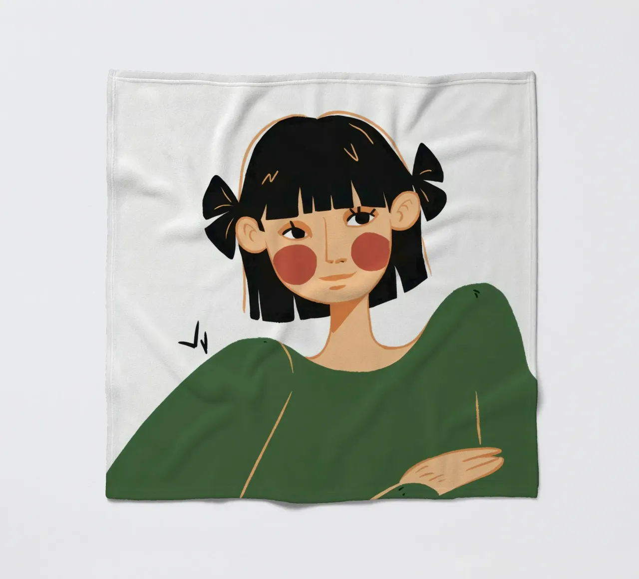 Grafico Bob Gaze coperta in pile da Giant Foxs