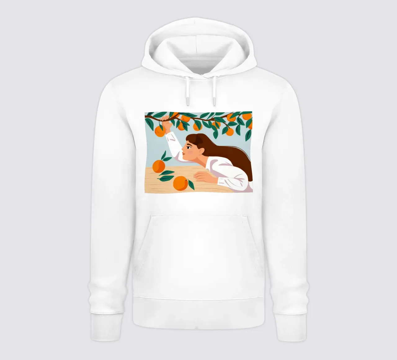 Sogno di sonno agli agrumi felpa con cappuccio da Mossy Pigment