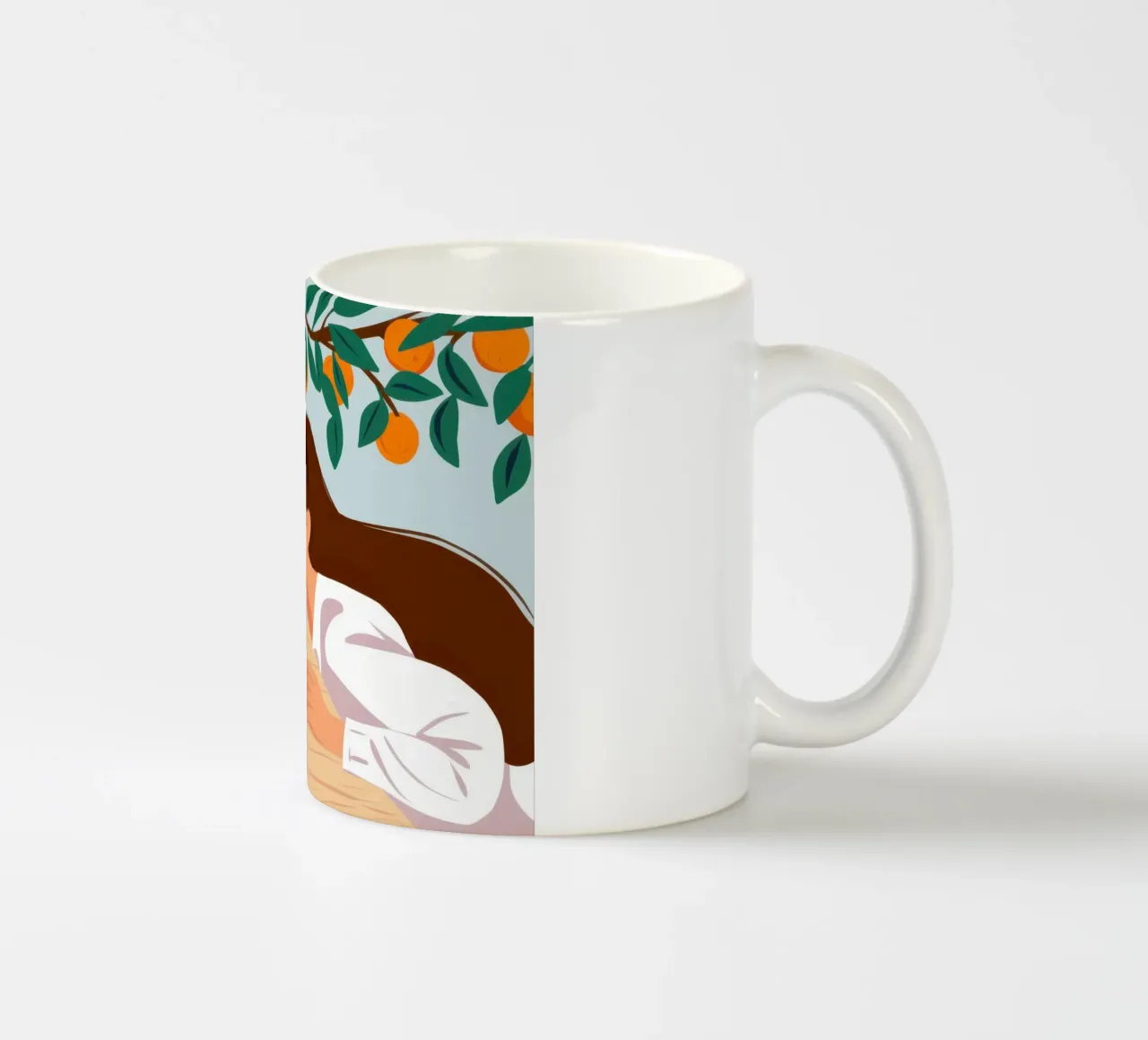 Sogno di sonno agli agrumi tazza in ceramica da Mossy Pigment