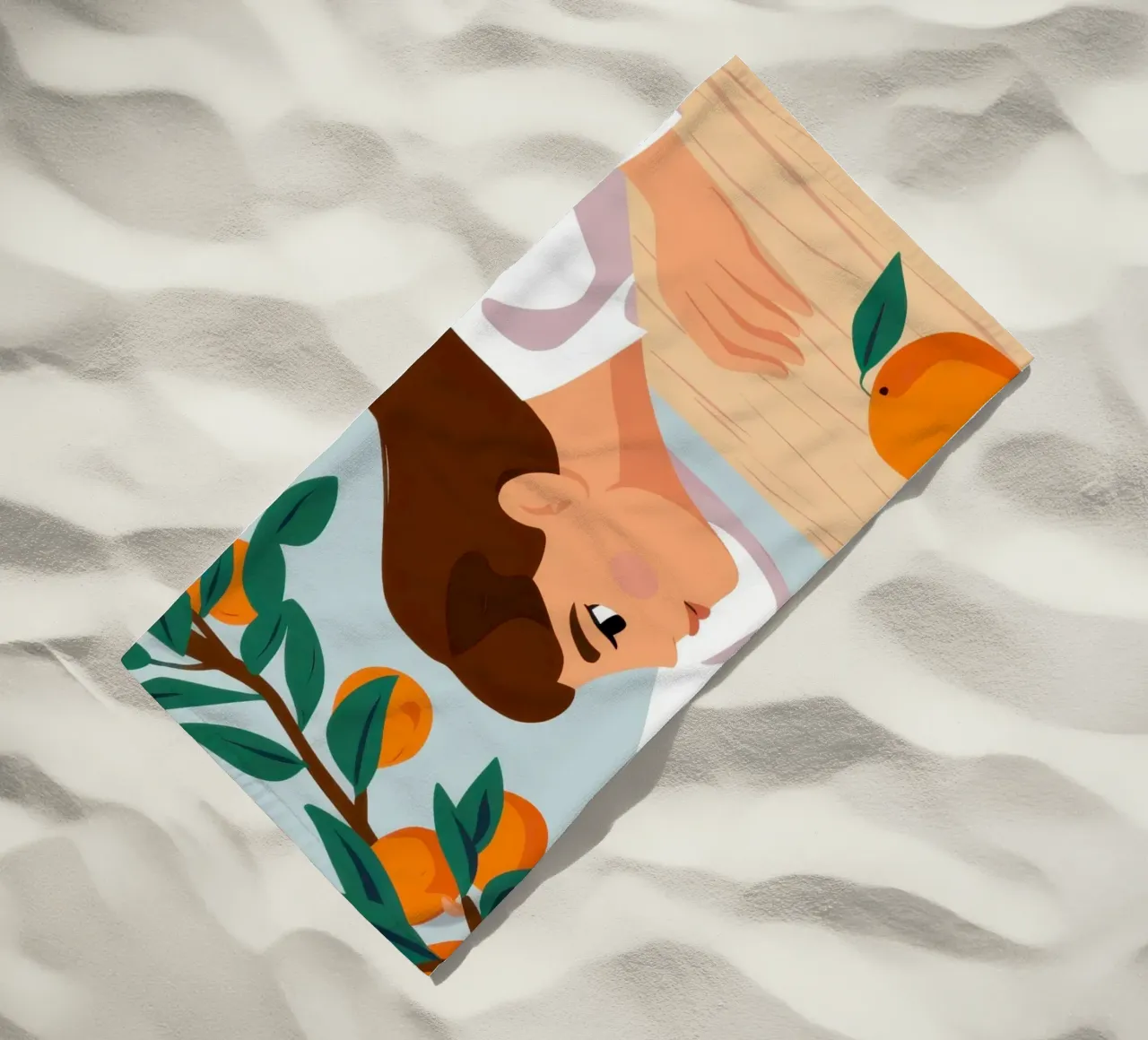 Sogno di sonno agli agrumi telo mare da Mossy Pigment