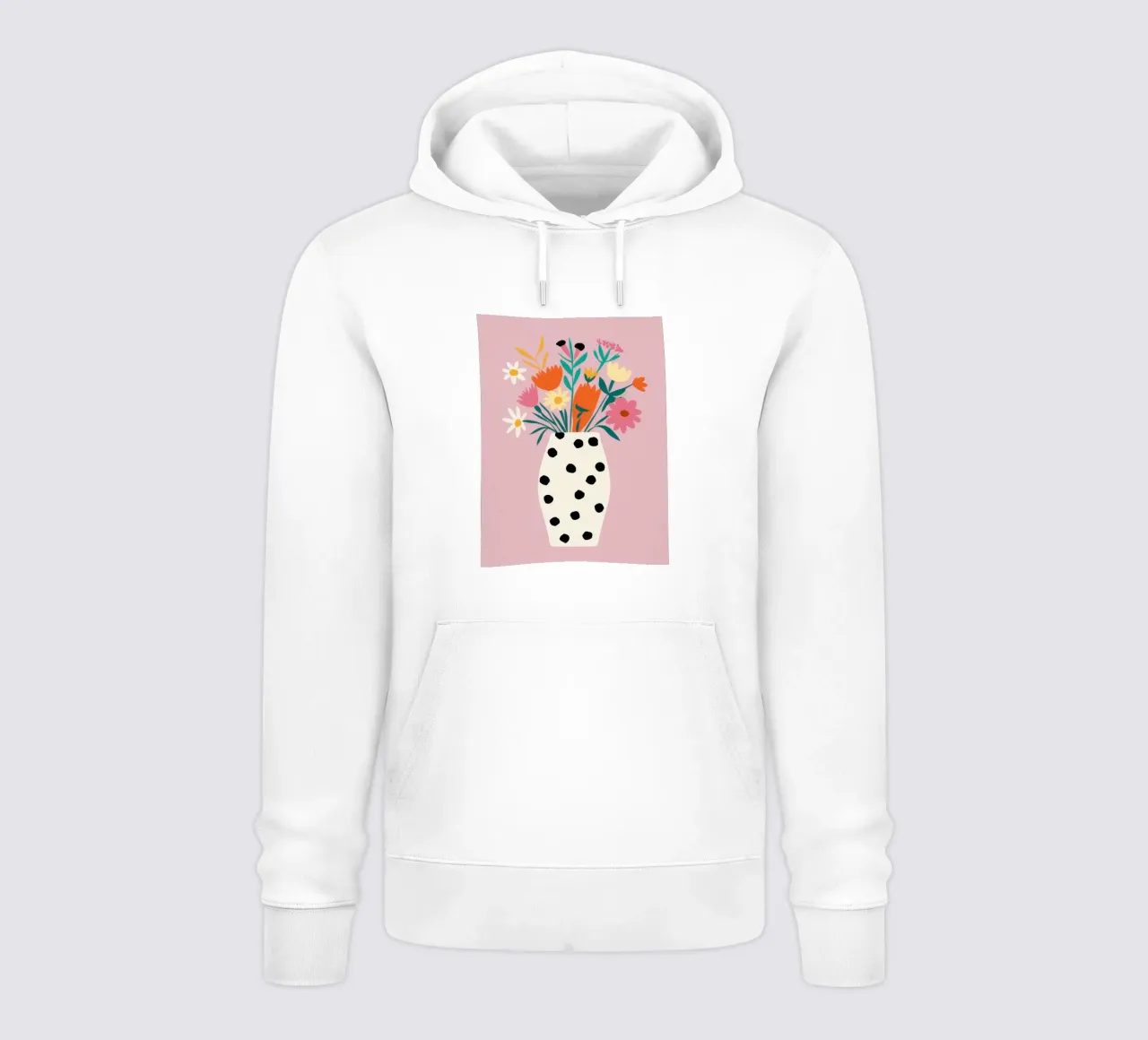 Dotted Vase Delight hoodie by Rain Balance