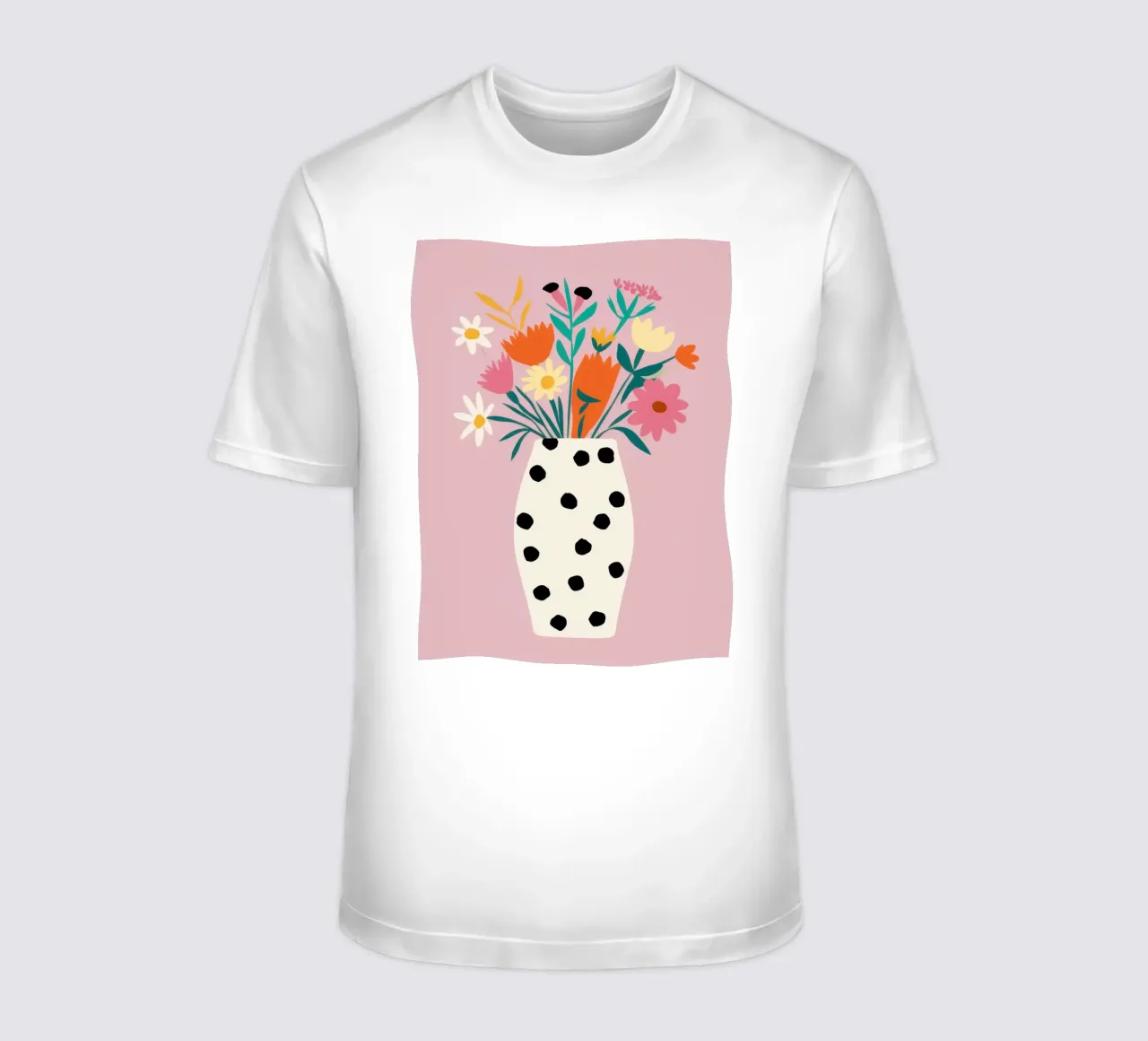 Gestippelde vaas Delight t-shirt van Rain Balance