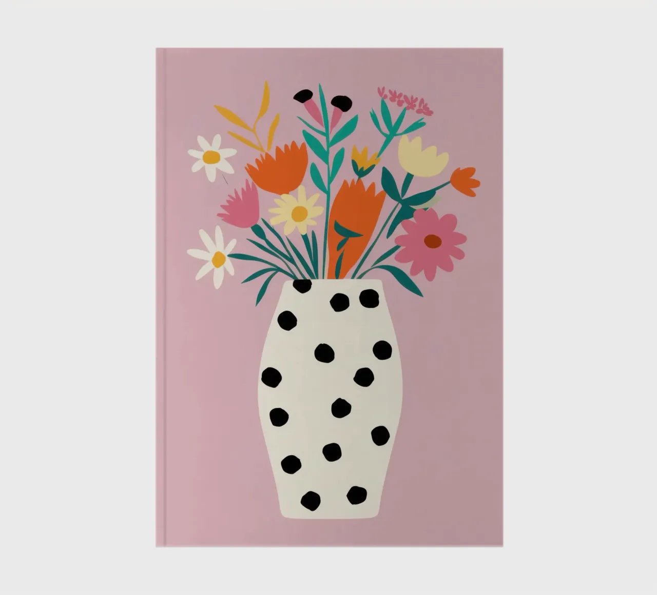 Dotted Vase Delight notebook by Rain Balance