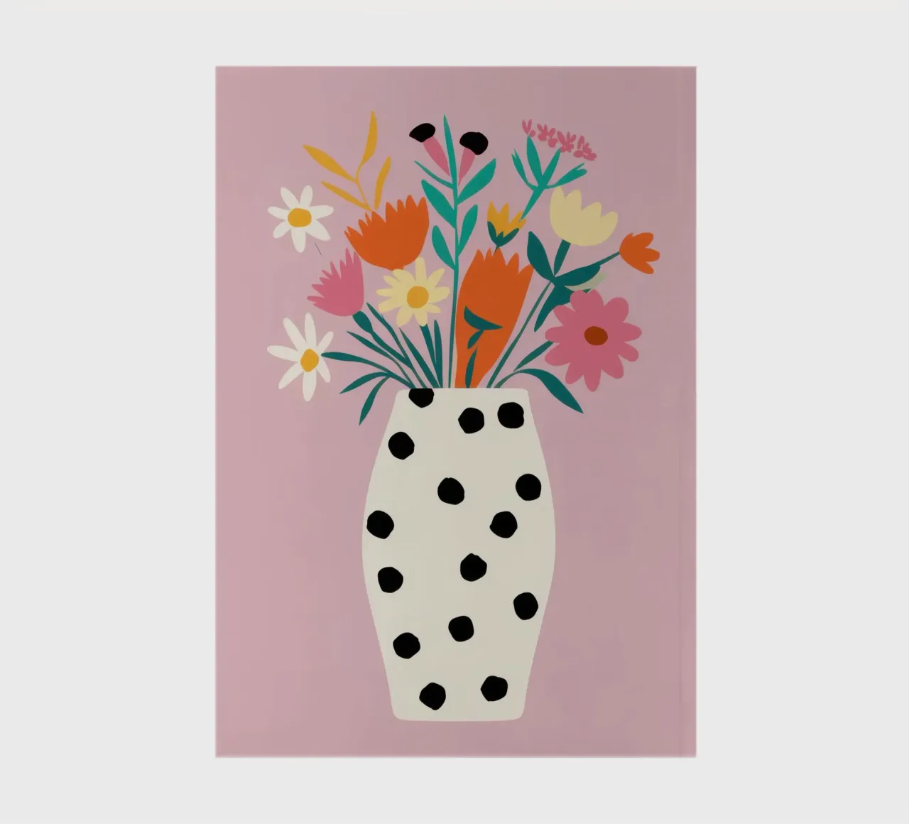 Dotted Vase Delight notebook by Rain Balance