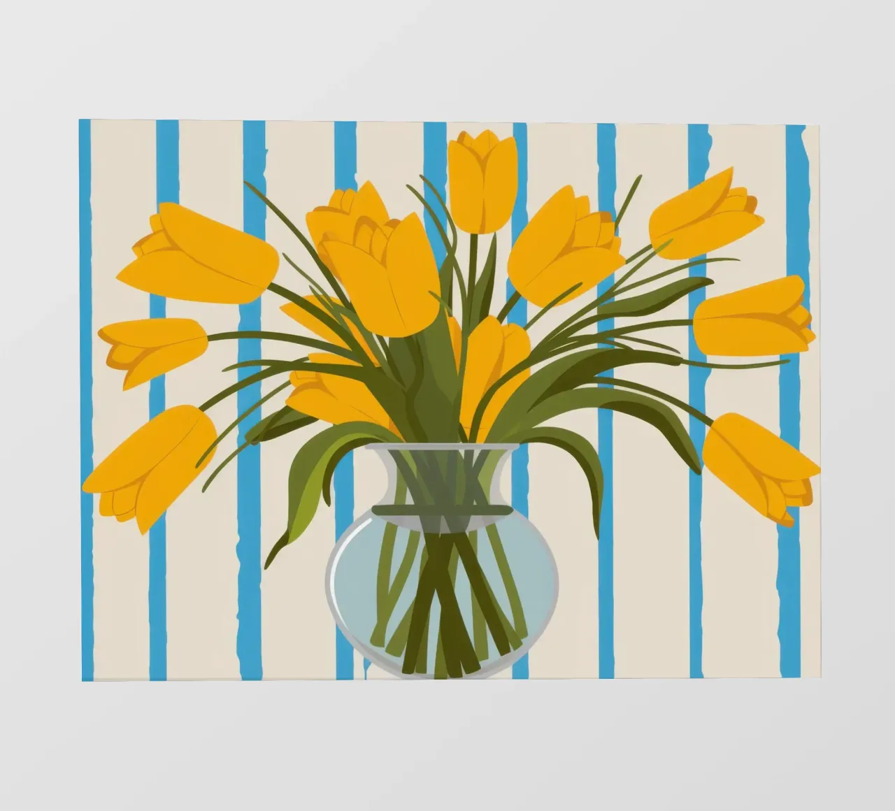 Tulipano d'oro a cascata telo in pvc da Mossy Pigment