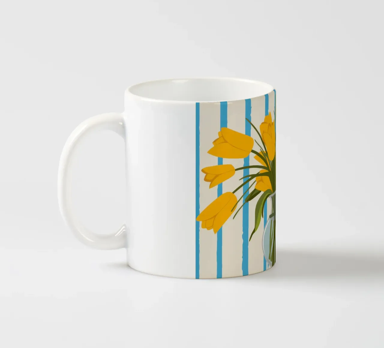 Tulipano d'oro a cascata tazza in ceramica da Mossy Pigment