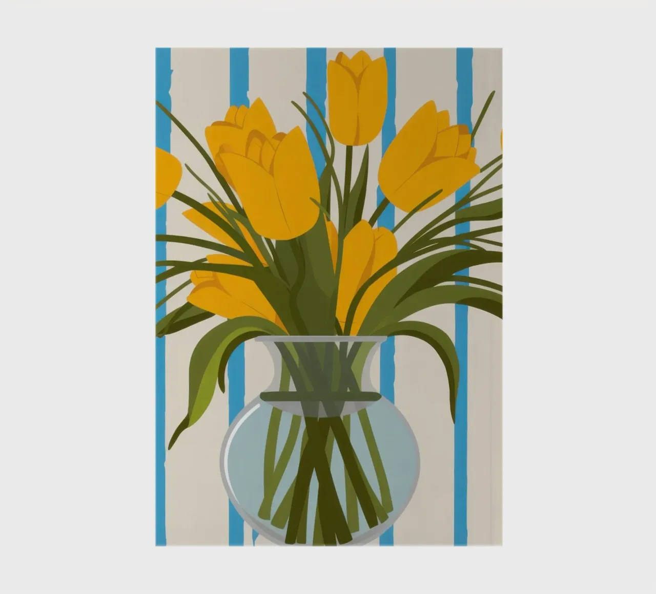 Golden Tulip Cascade notebook by Mossy Pigment