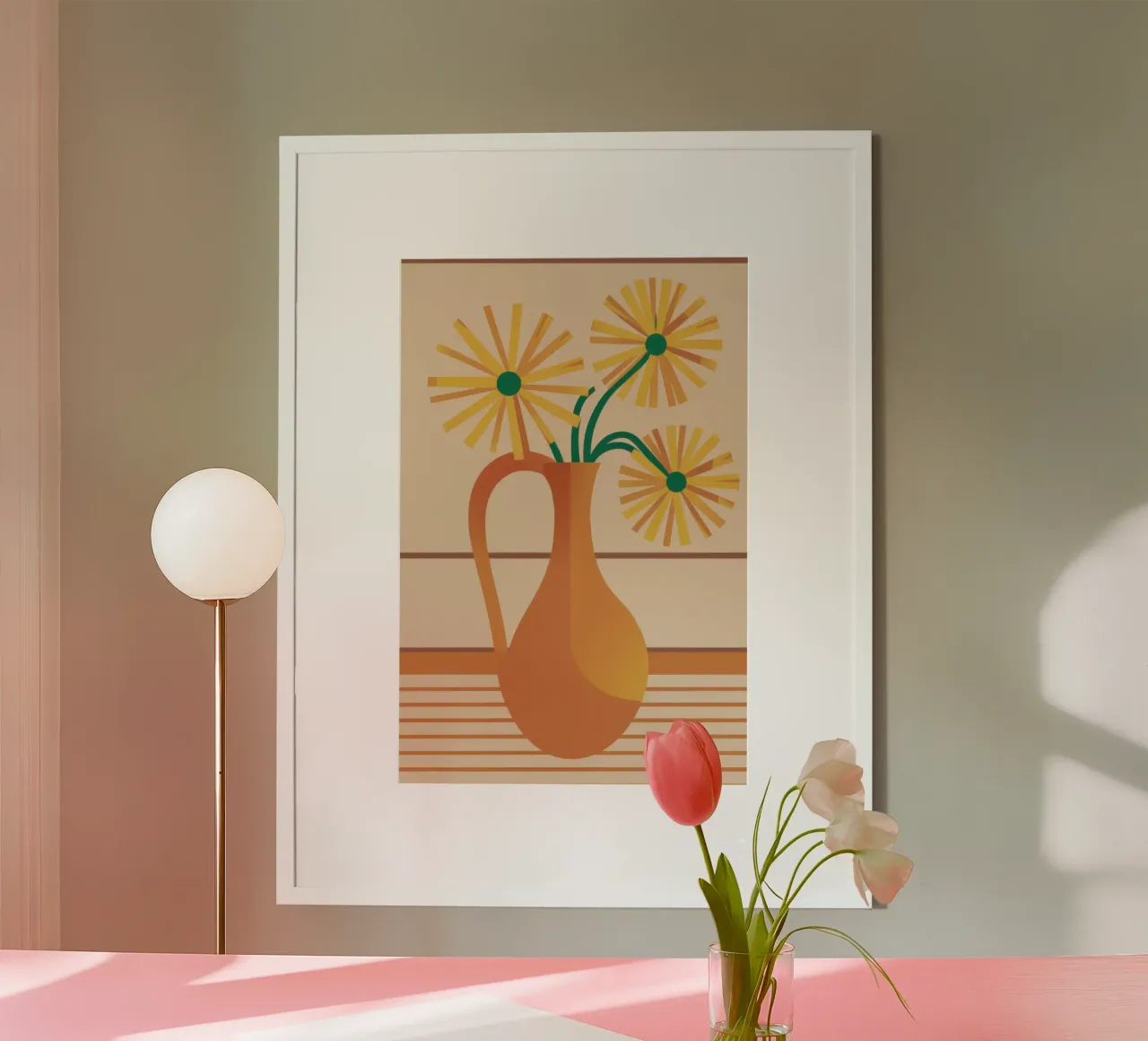 Brocca di terracotta Sunshine poster da Rain Balance