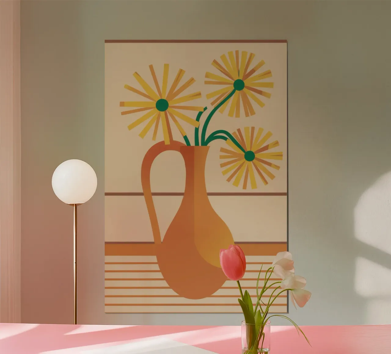 Brocca di terracotta Sunshine poster da Rain Balance