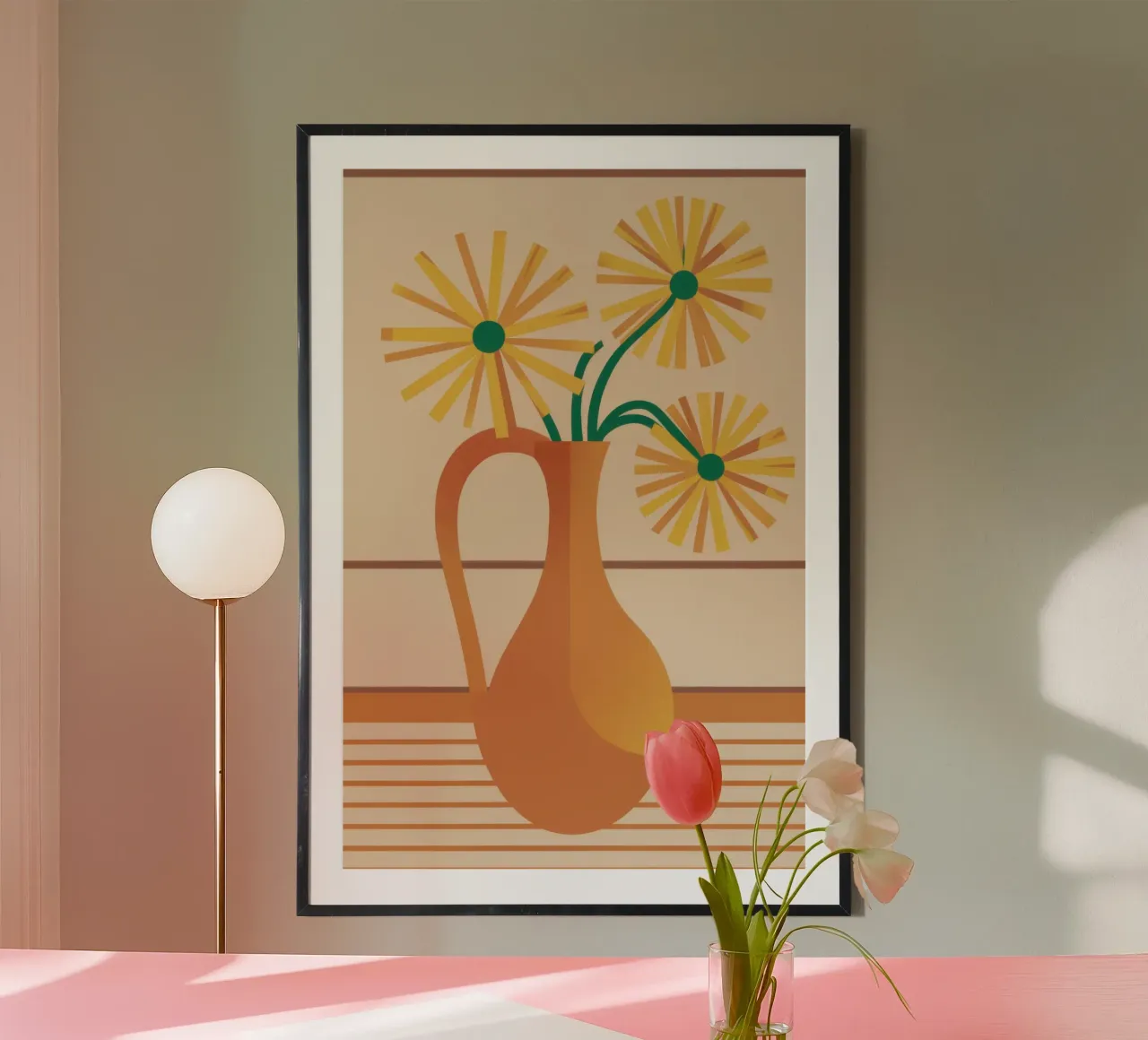 Brocca di terracotta Sunshine poster da Rain Balance