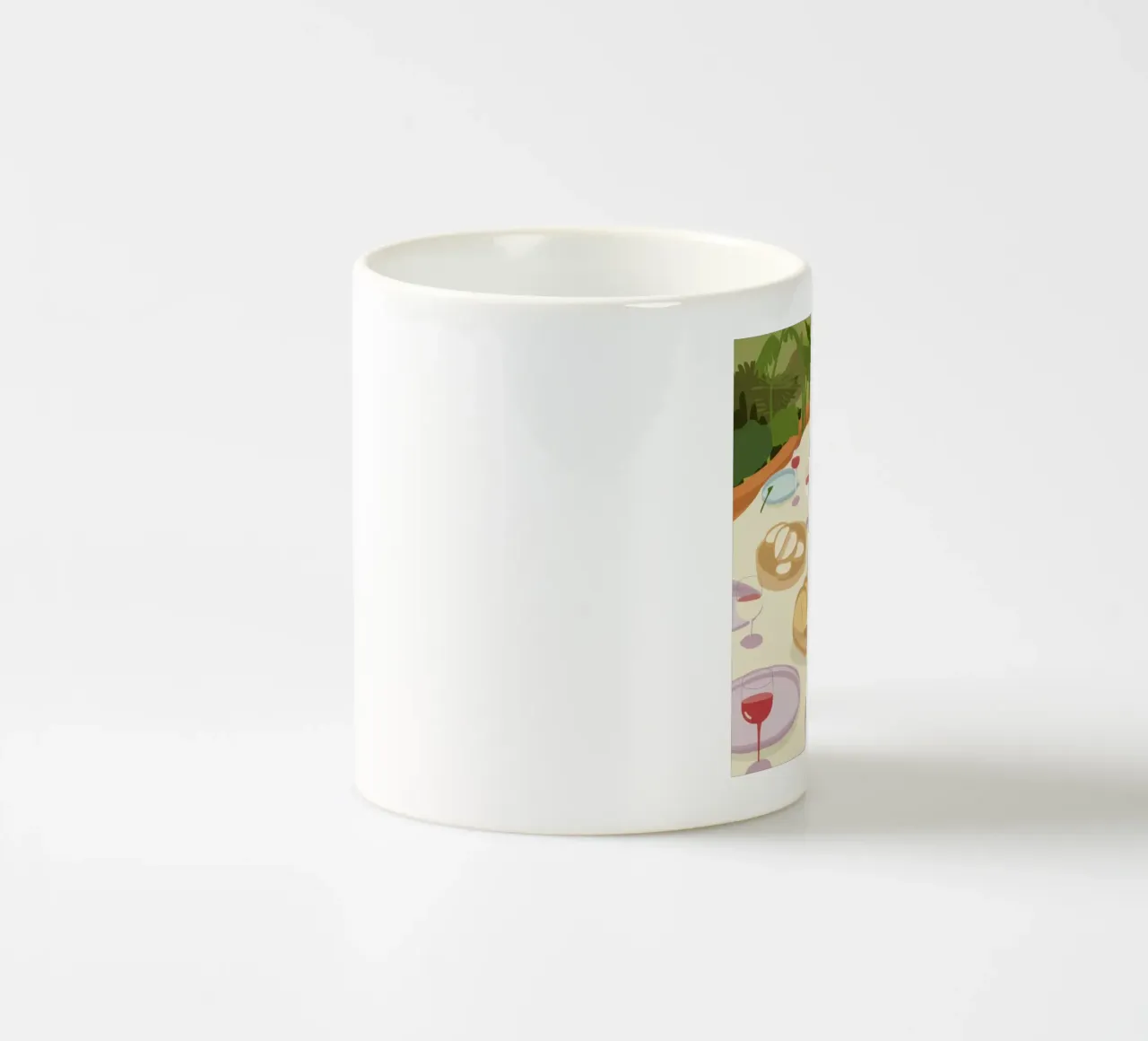 Pastoral Picnic Paradise tazza in ceramica da Monuments Fire