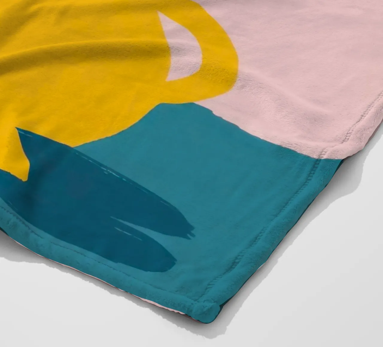 Golden Pot Pansies fleece blanket by Rain Balance