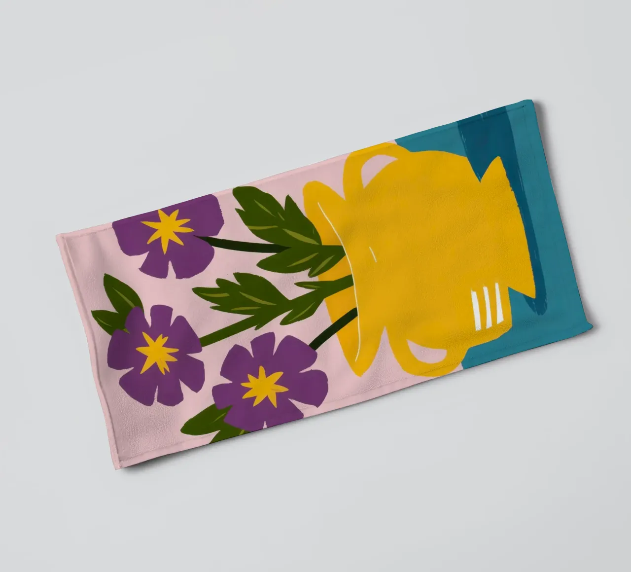 Pensées en pot d'or serviette de bain de Rain Balance