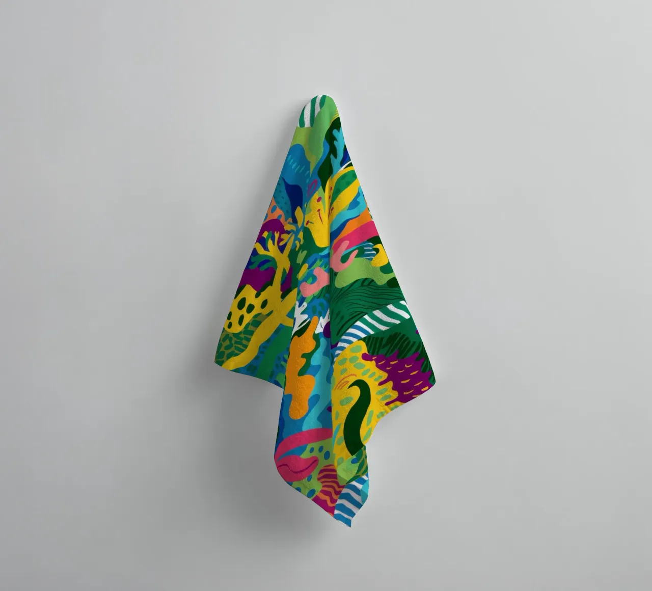 Psychedelic Jungle Rave towel by Reds Jays