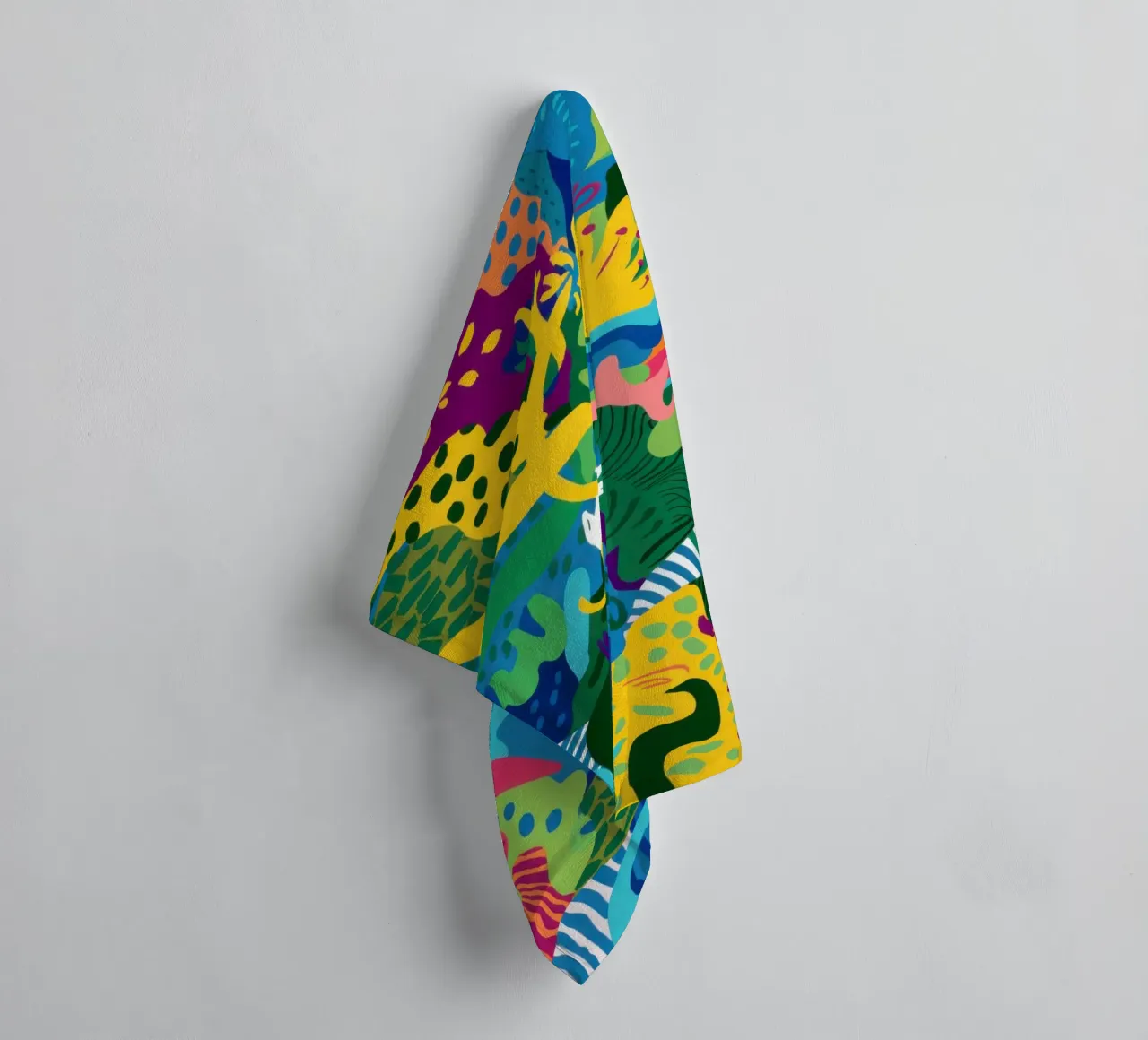 Psychedelic Jungle Rave towel by Reds Jays