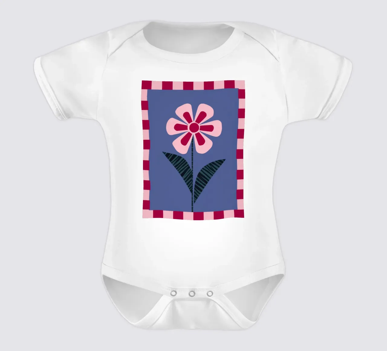 Cornice a petali Folklore body neonato maniche corte da Giant Foxs