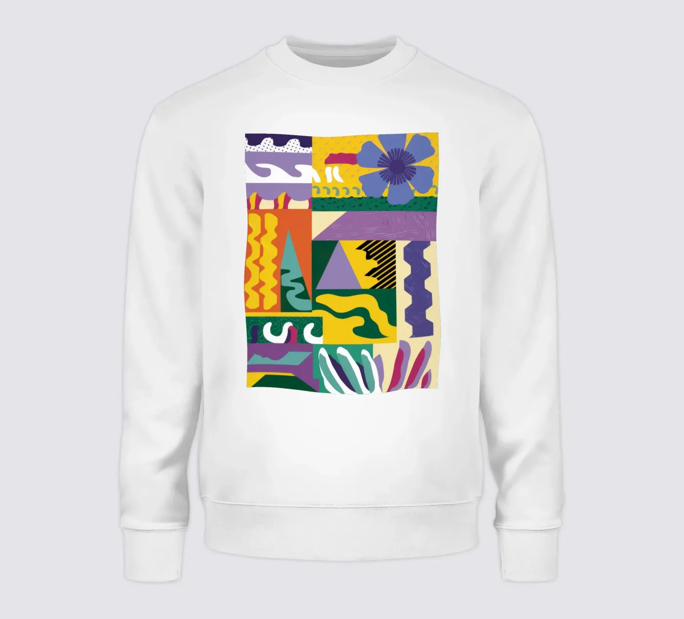 Patchwork Pattern Play sweat de Monuments Fire