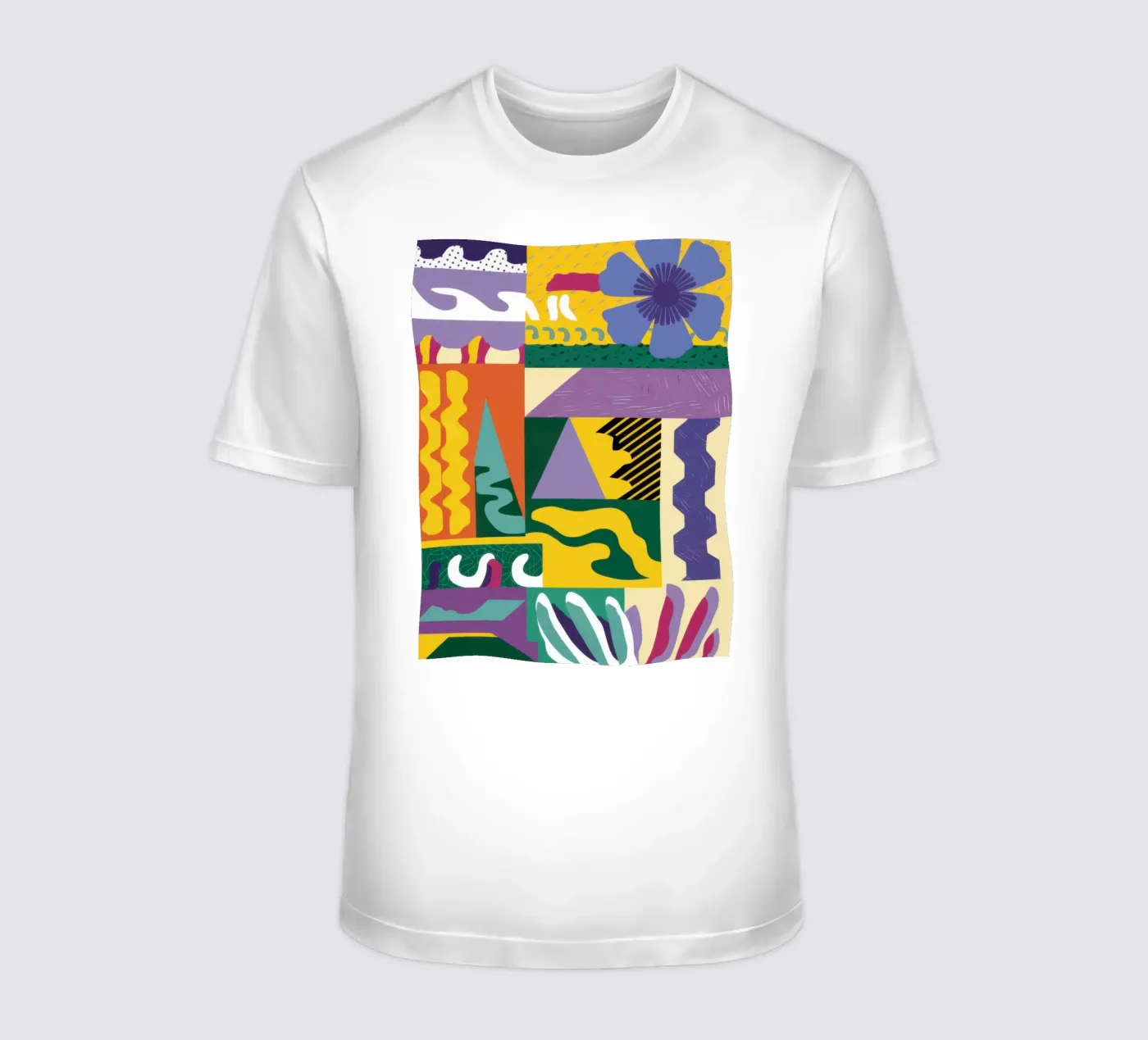 Patchwork Pattern Play T-Shirt von Monuments Fire