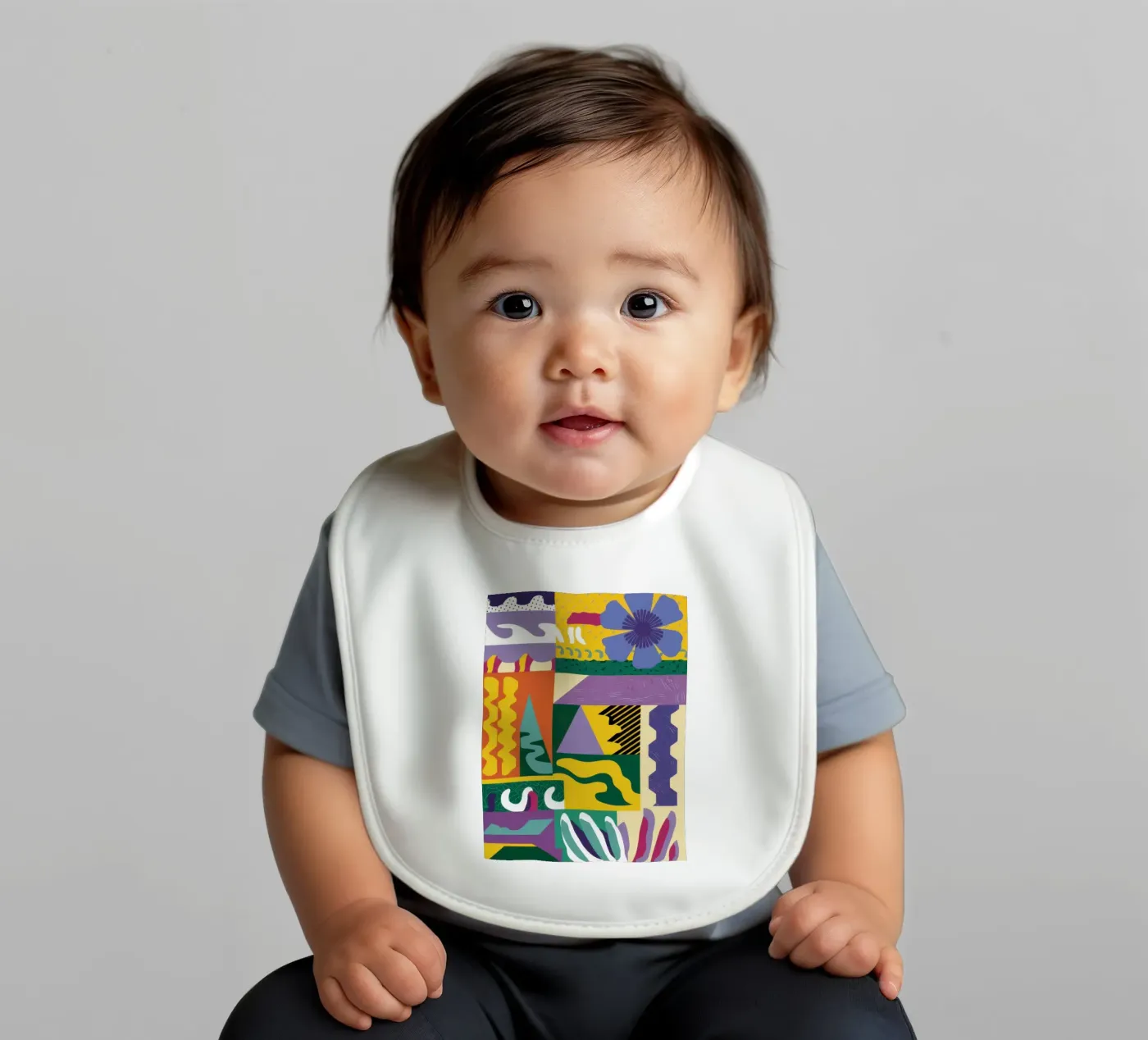 Patchwork Pattern Play bavoir de Monuments Fire