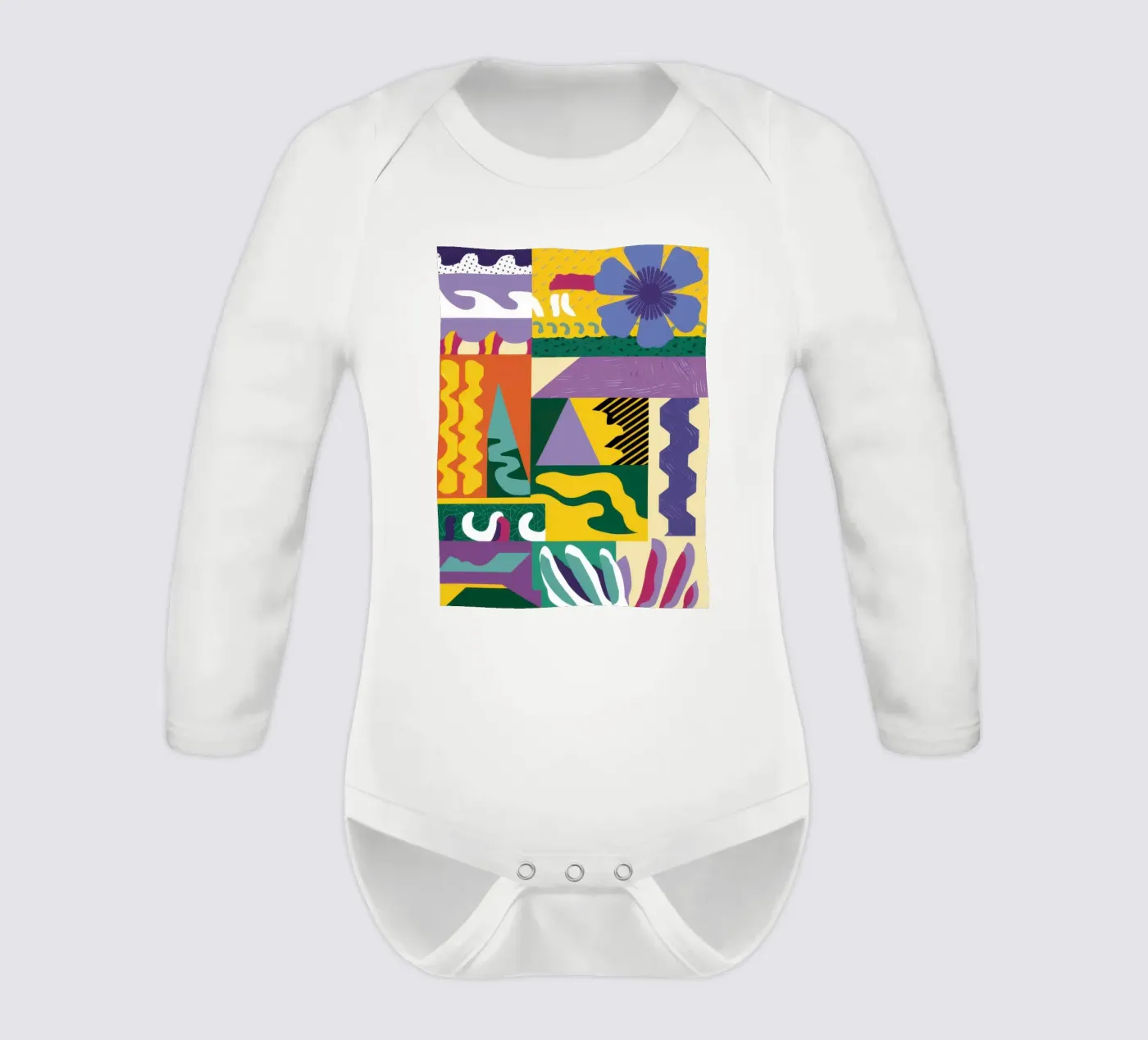 Jeu de motifs en patchwork body manches longues de Monuments Fire