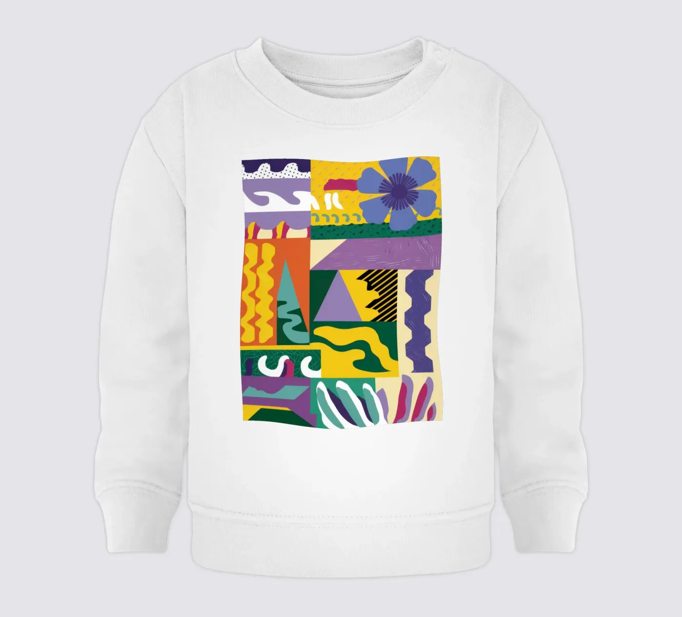 Patchwork Pattern Play sweat pour bébé de Monuments Fire