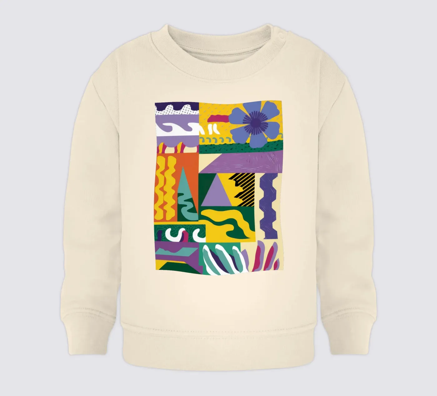 Patchwork Pattern Play Baby Sweatshirt von Monuments Fire