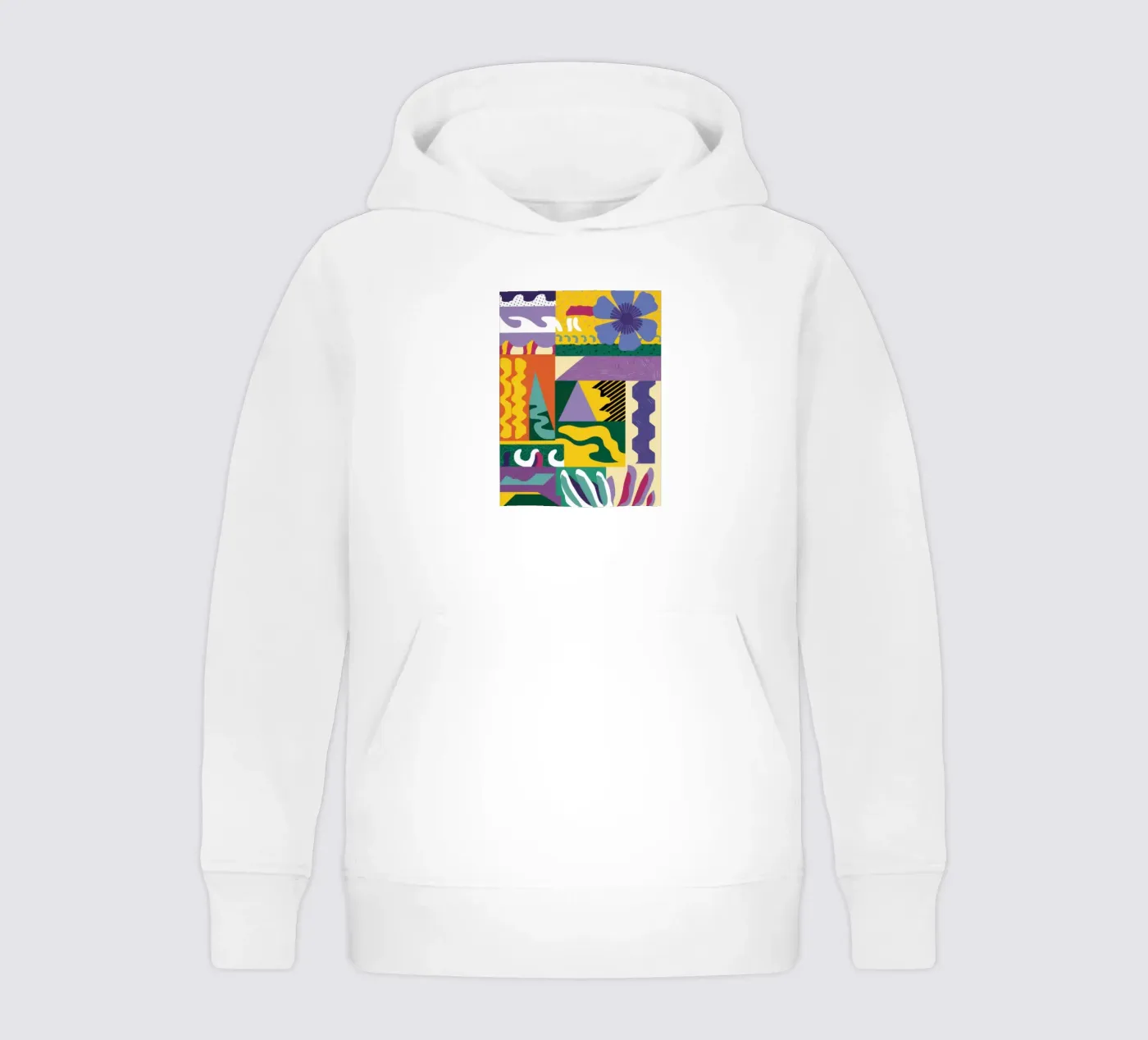 Patchwork Patroon Spelen kinder hoodie van Monuments Fire