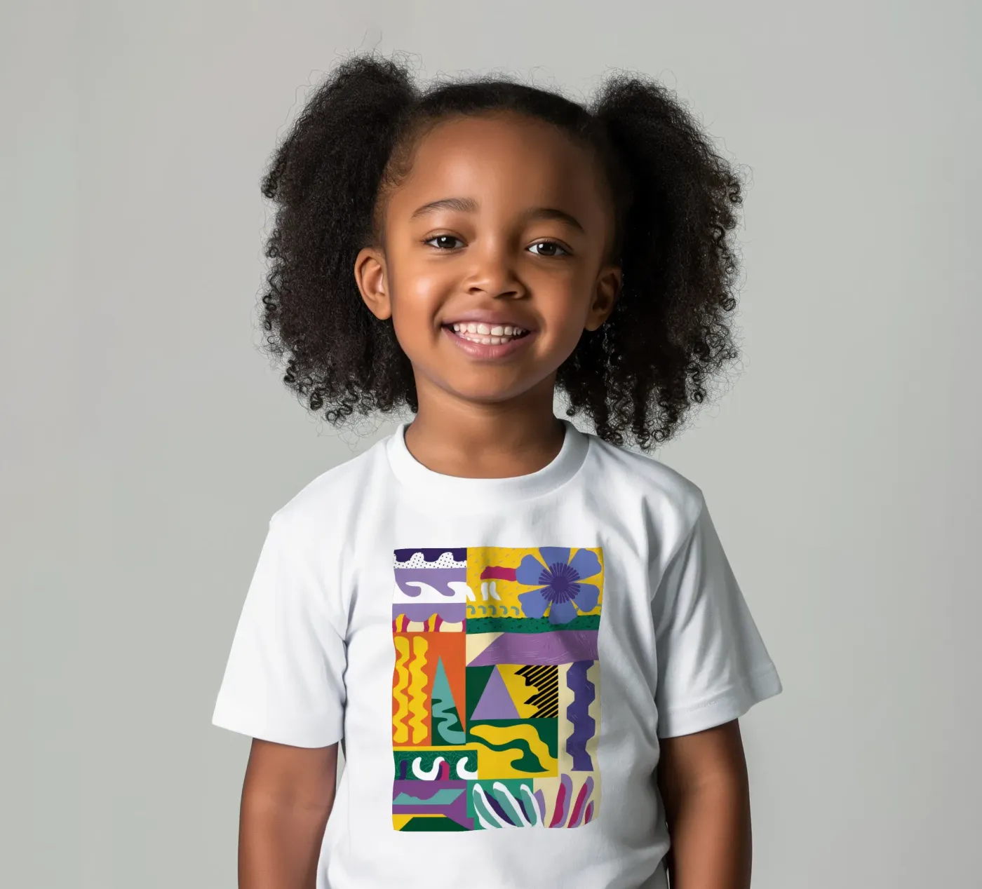 Patchwork-Muster spielen Kinder T-Shirt von Monuments Fire