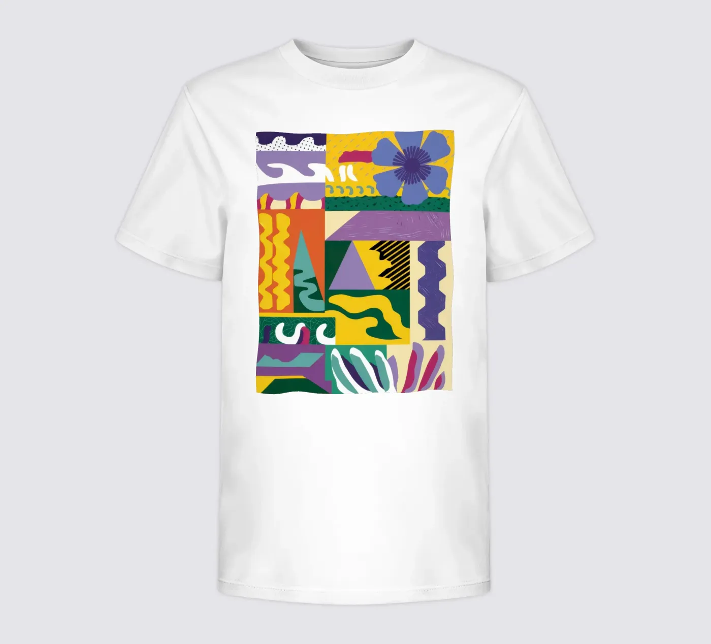 Patchwork-Muster spielen Kinder T-Shirt von Monuments Fire