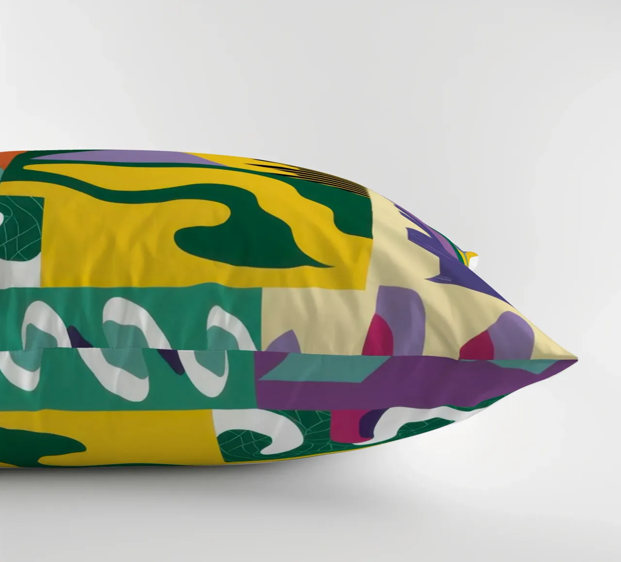 Patchwork Pattern Play decorative cushion by Monuments Fire