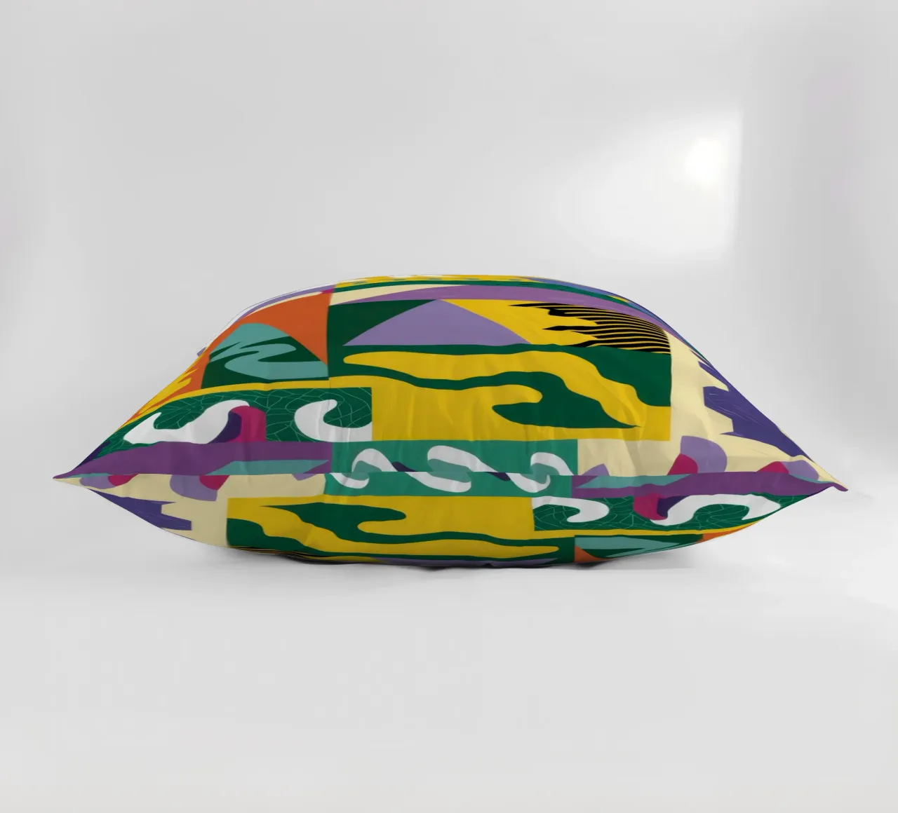 Patchwork Pattern Play decorative cushion by Monuments Fire