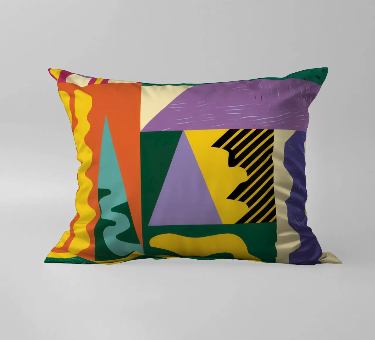 Patchwork Pattern Play decorative cushion by Monuments Fire