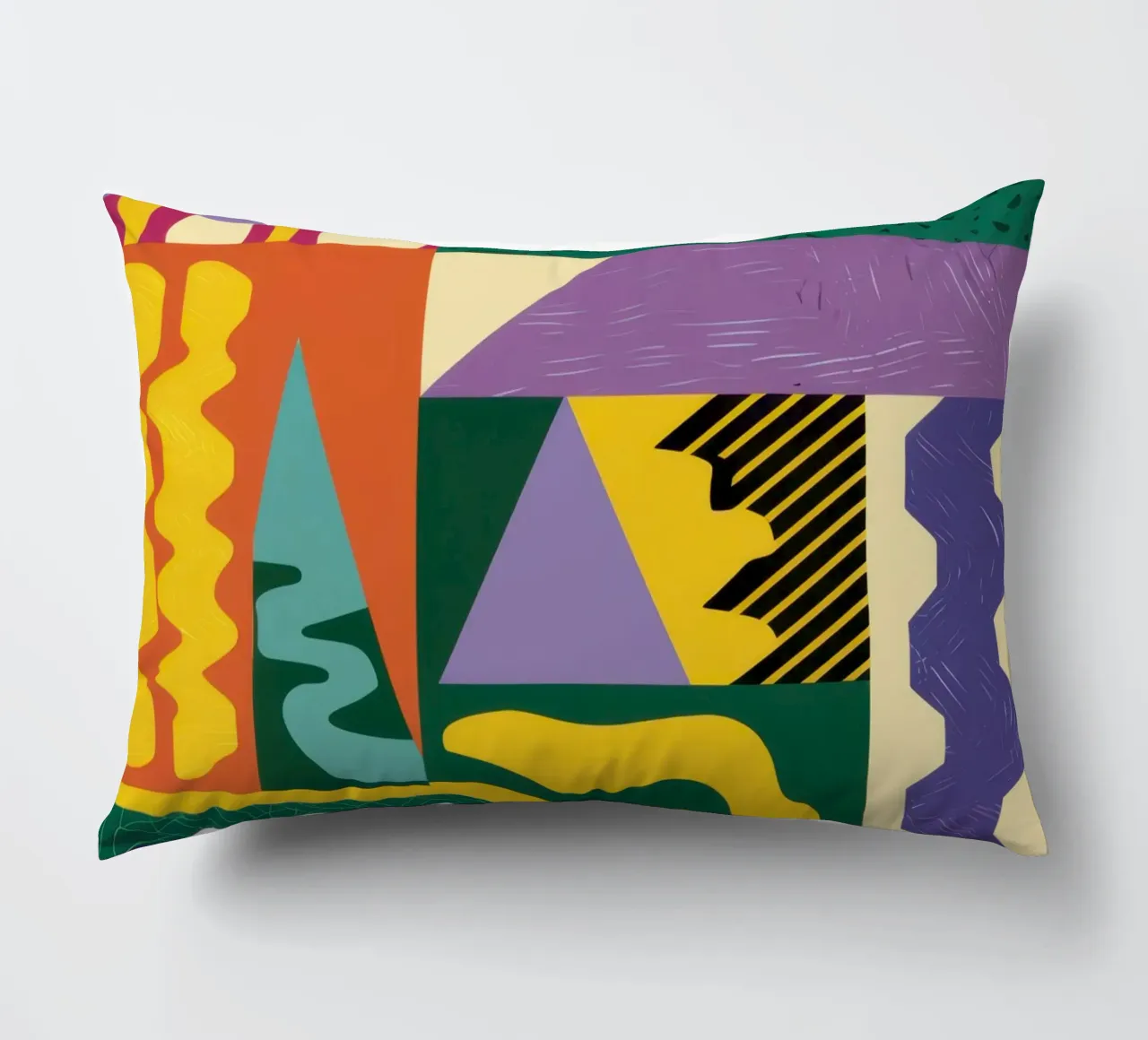 Patchwork Pattern Play decorative cushion by Monuments Fire