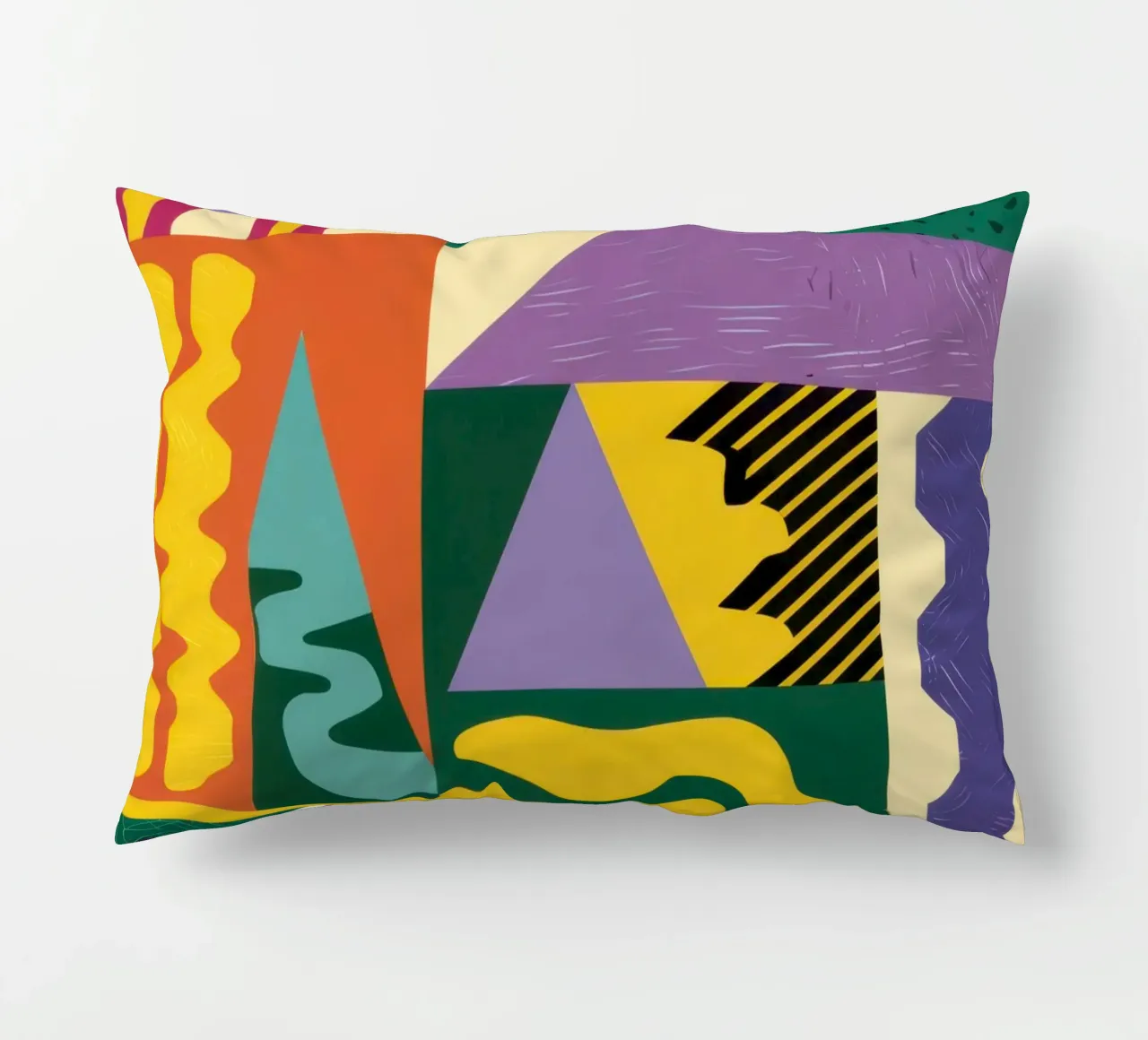 Patchwork Pattern Play decorative cushion by Monuments Fire