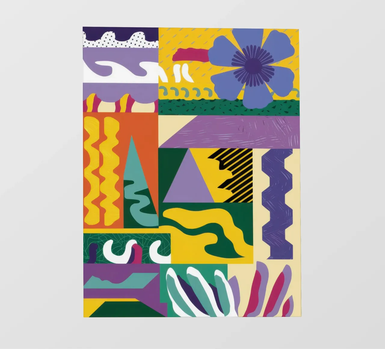 Patchwork Pattern Play pvc cover by Monuments Fire