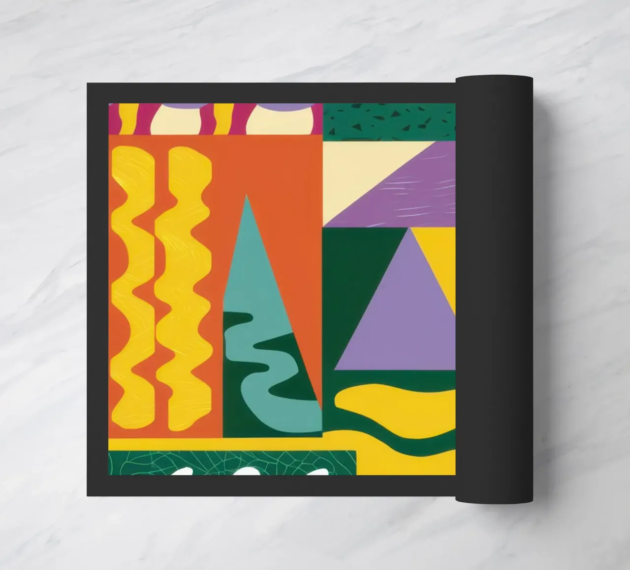 Patchwork Pattern Play doormat by Monuments Fire