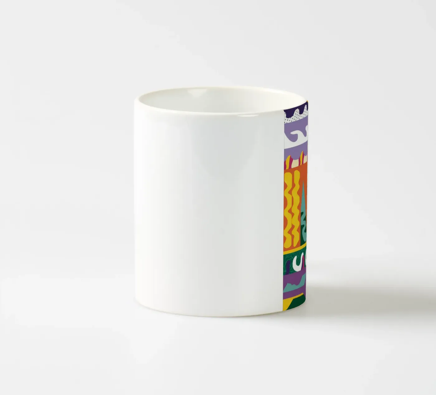 Patchwork Pattern Play ceramic mug by Monuments Fire