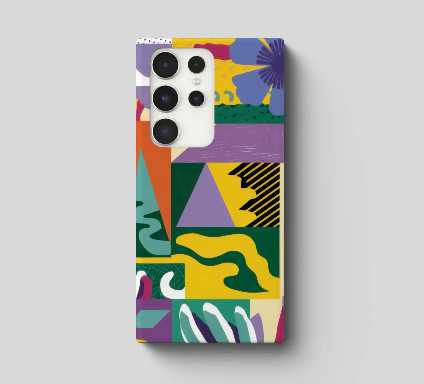 Patchwork-Muster spielen Samsung Hülle von Monuments Fire