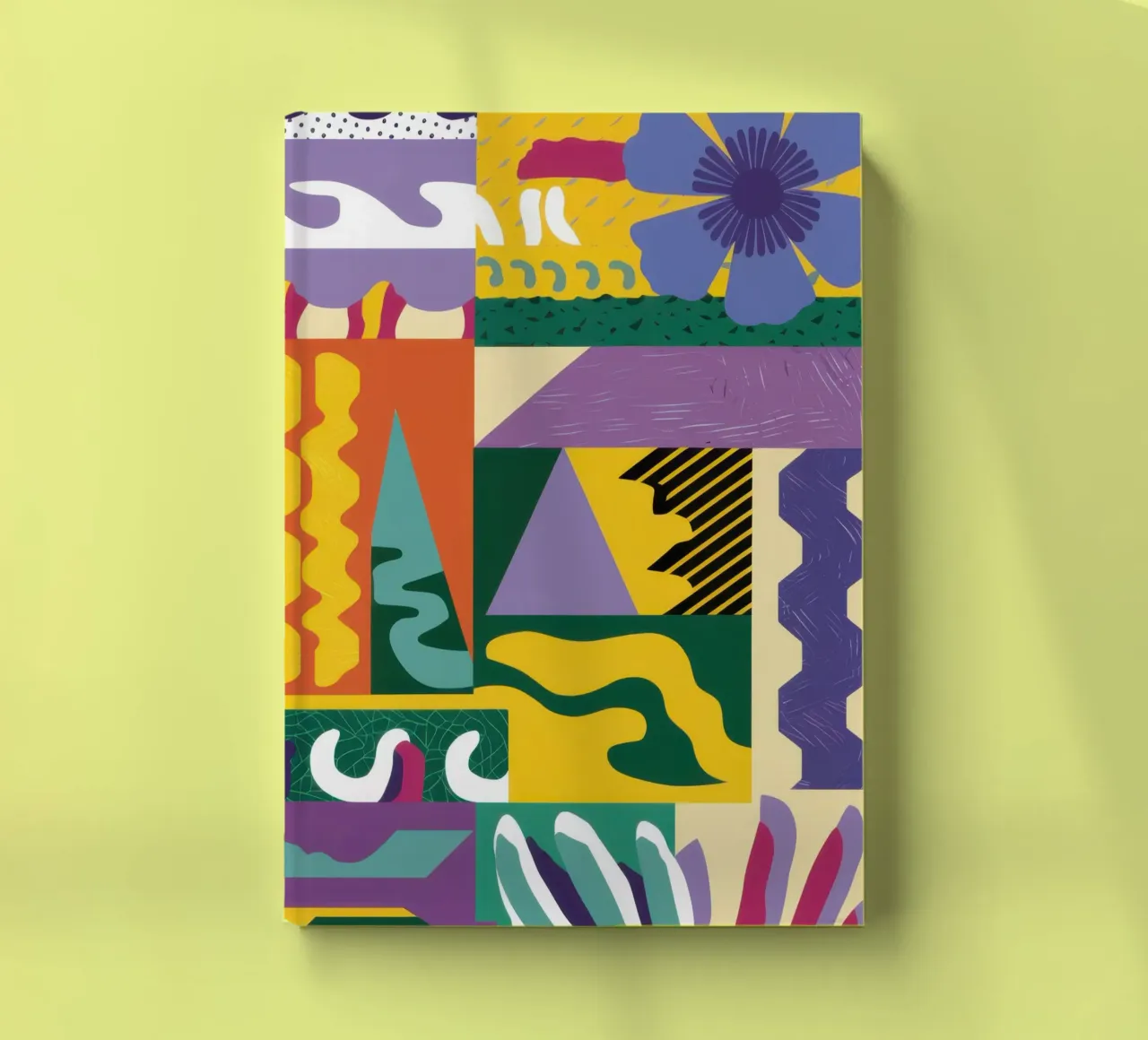 Jeu de motifs en patchwork carnet de notes de Monuments Fire