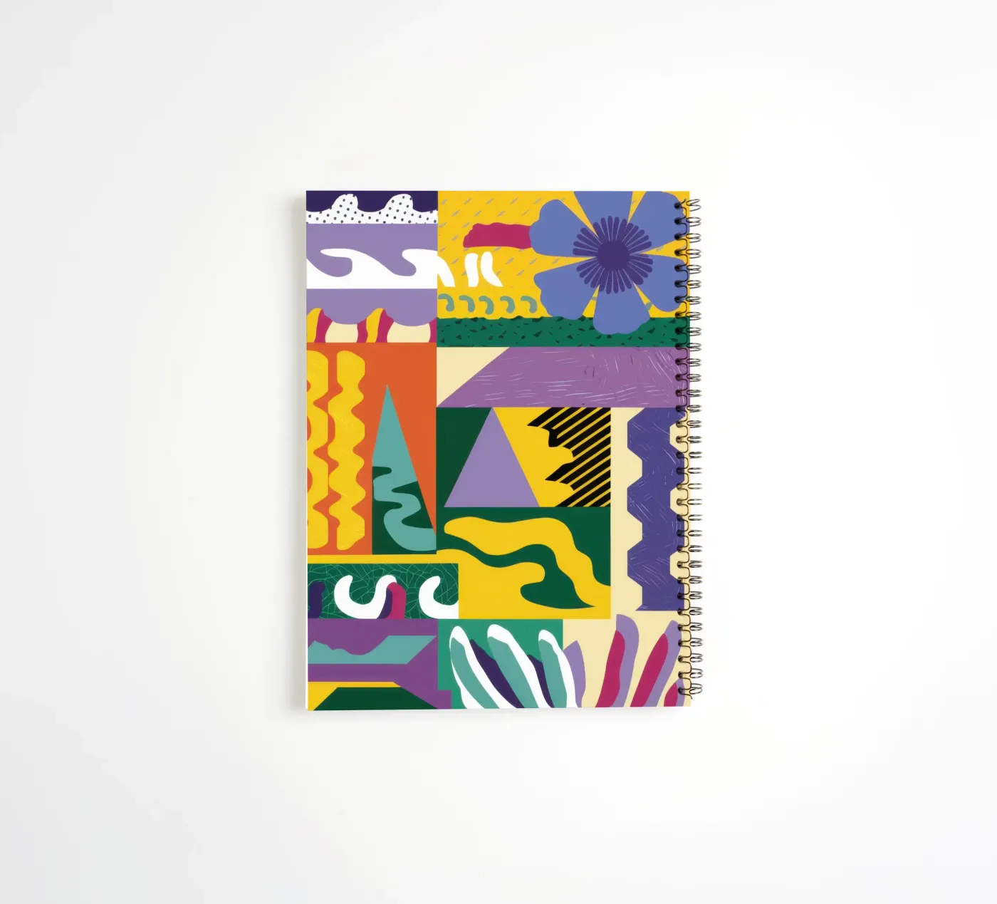 Jeu de motifs en patchwork carnet à spirale de Monuments Fire